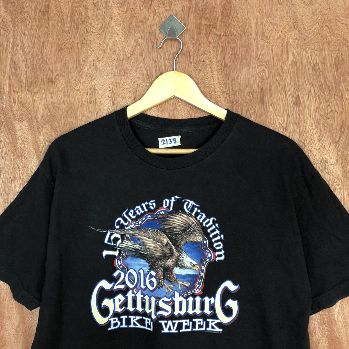 Harley Davidson DLL Gettysburg 2016 Bike Wike Black Short Sleeve Shirt #2138 Size US L / EU 52-54 / 3 - 7 Thumbnail