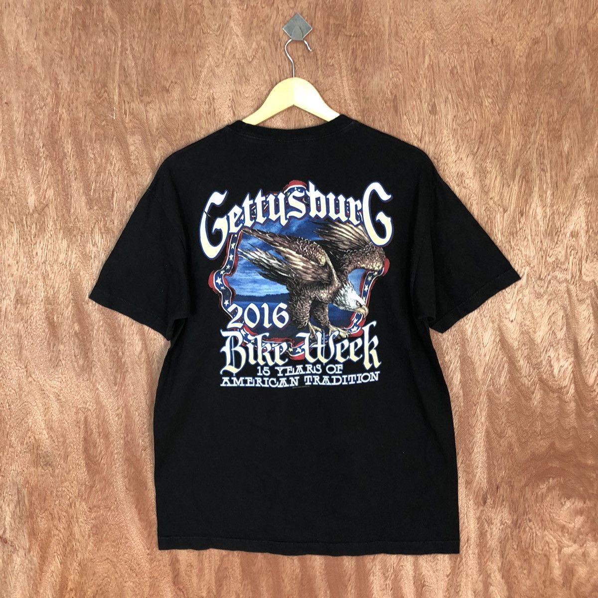 Harley Davidson DLL Gettysburg 2016 Bike Wike Black Short Sleeve Shirt #2138 Size US L / EU 52-54 / 3 - 11 Thumbnail