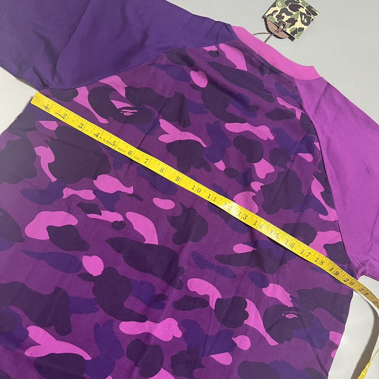 Bape Color Camo Crazy College Tee Size US L / EU 52-54 / 3 - 5 Thumbnail