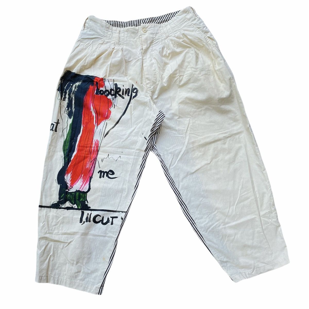 image of Yohji Yamamoto Pour Homme Ss17 Runway in Off White, Men's (Size 33)