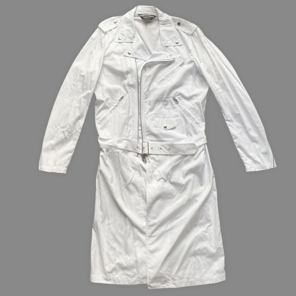 Comme des Garcons Homme Plus SS16 Runway Biker Long Coat Size US L / EU 52-54 / 3 - 2 Thumbnail