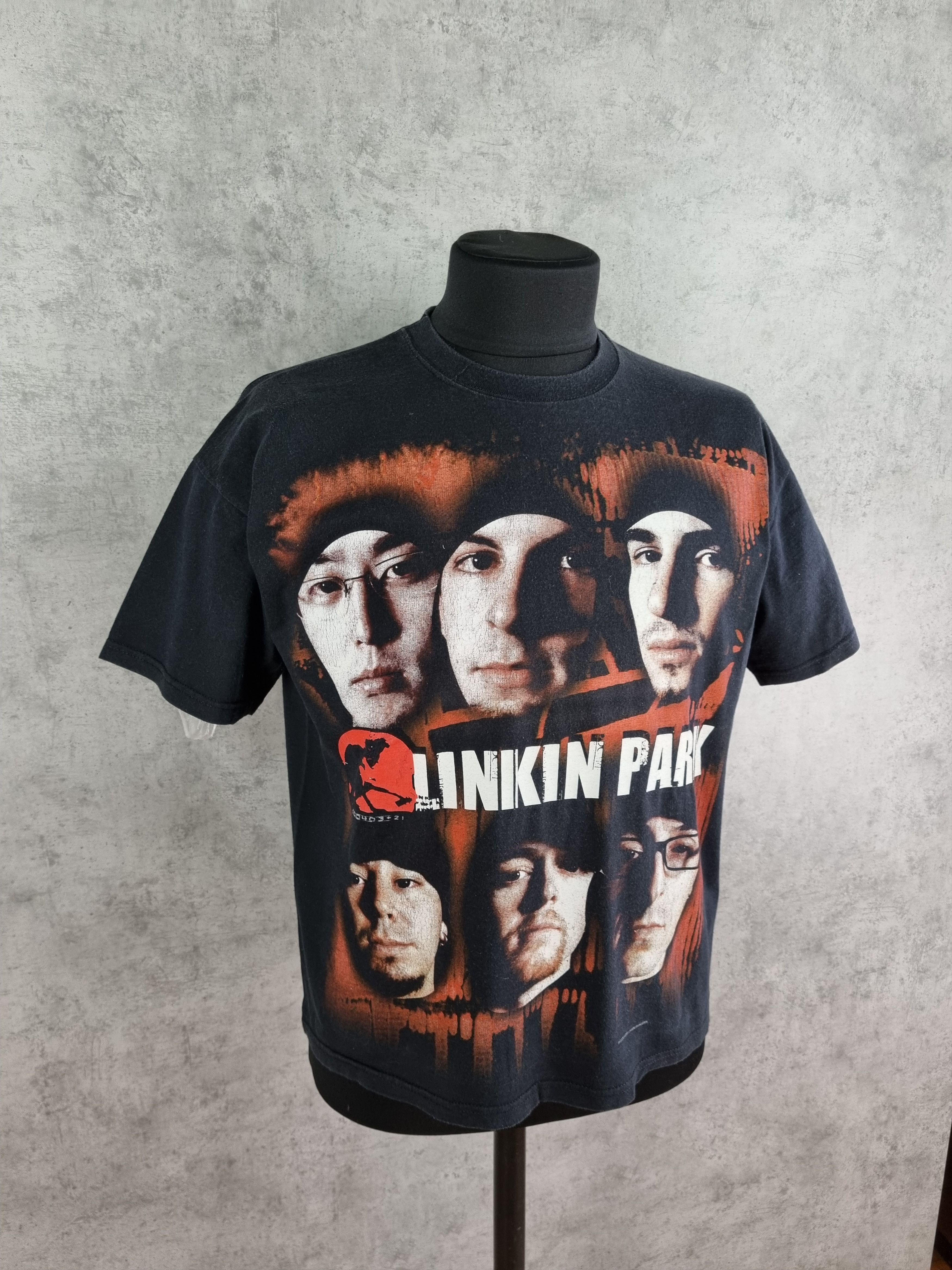Band Tees × Vintage Faded Vintage Rare Linkin Park Faces Band Tees Size US M / EU 48-50 / 2 - 7 Thumbnail