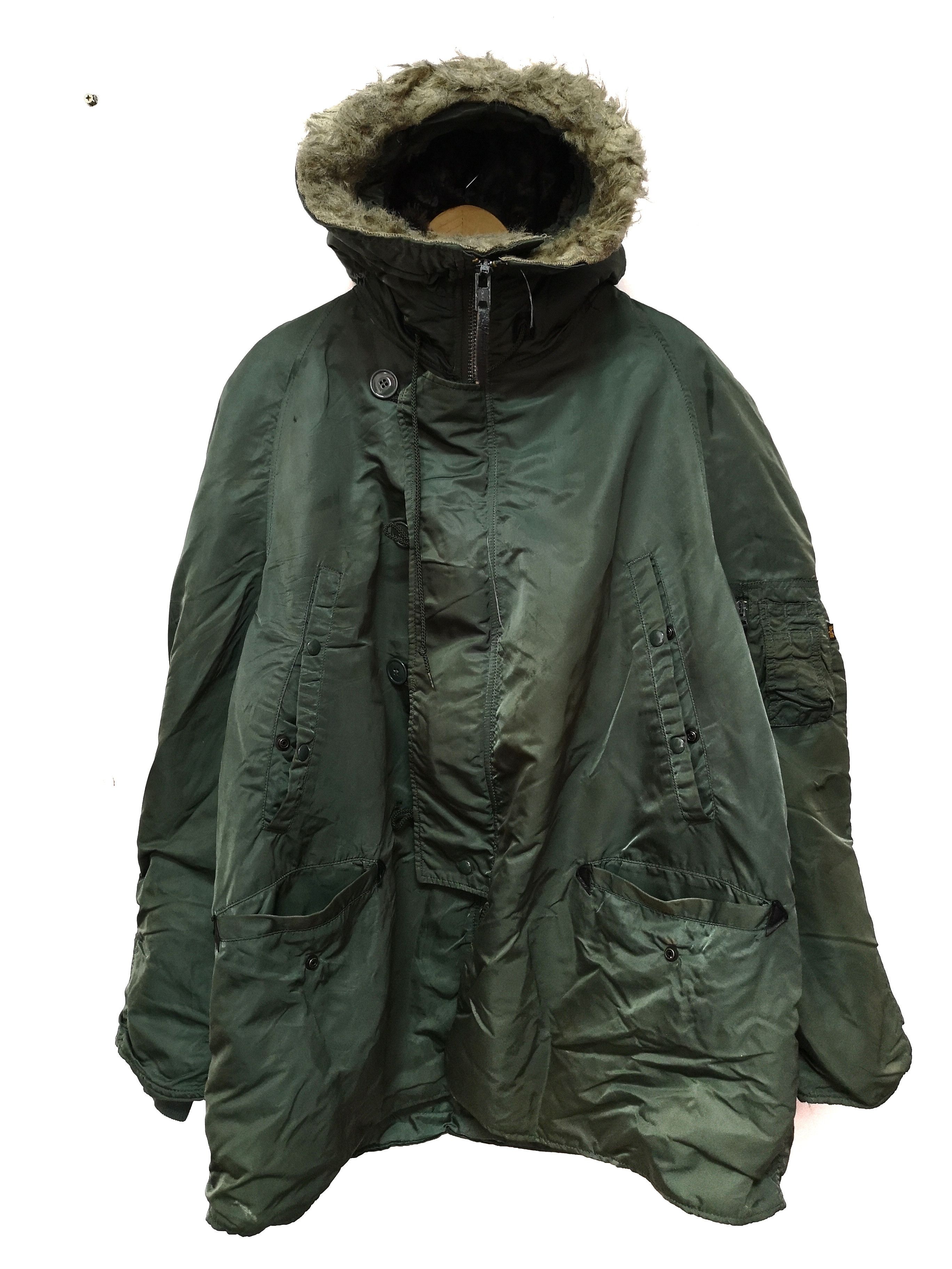 VINTAGE ALPHA INDUSTRIES PARKAS JACKET MILITARY WORLD WAR