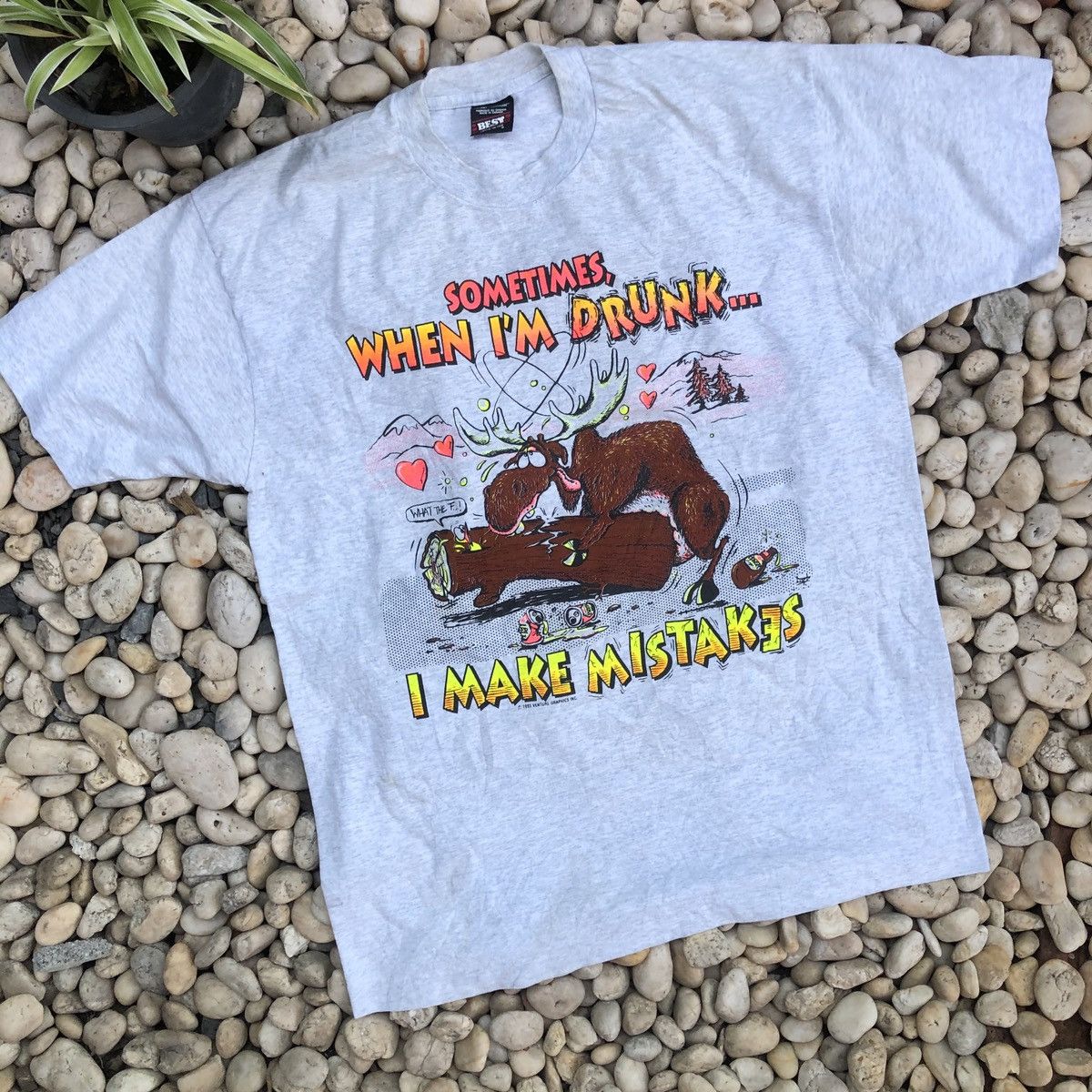 Vintage Vintage 90s t shirt Size US L / EU 52-54 / 3 - 1 Thumbnail