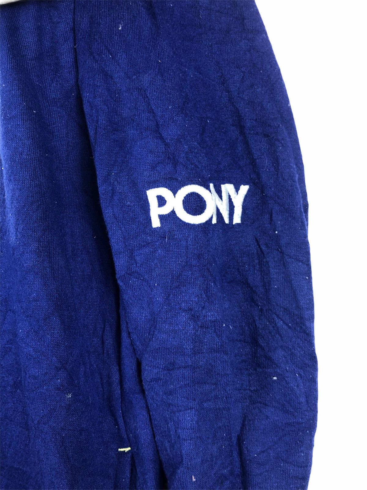 VINTAGE PONY LONG SLEEVE BLUE HOODIE SWEATSHIRT