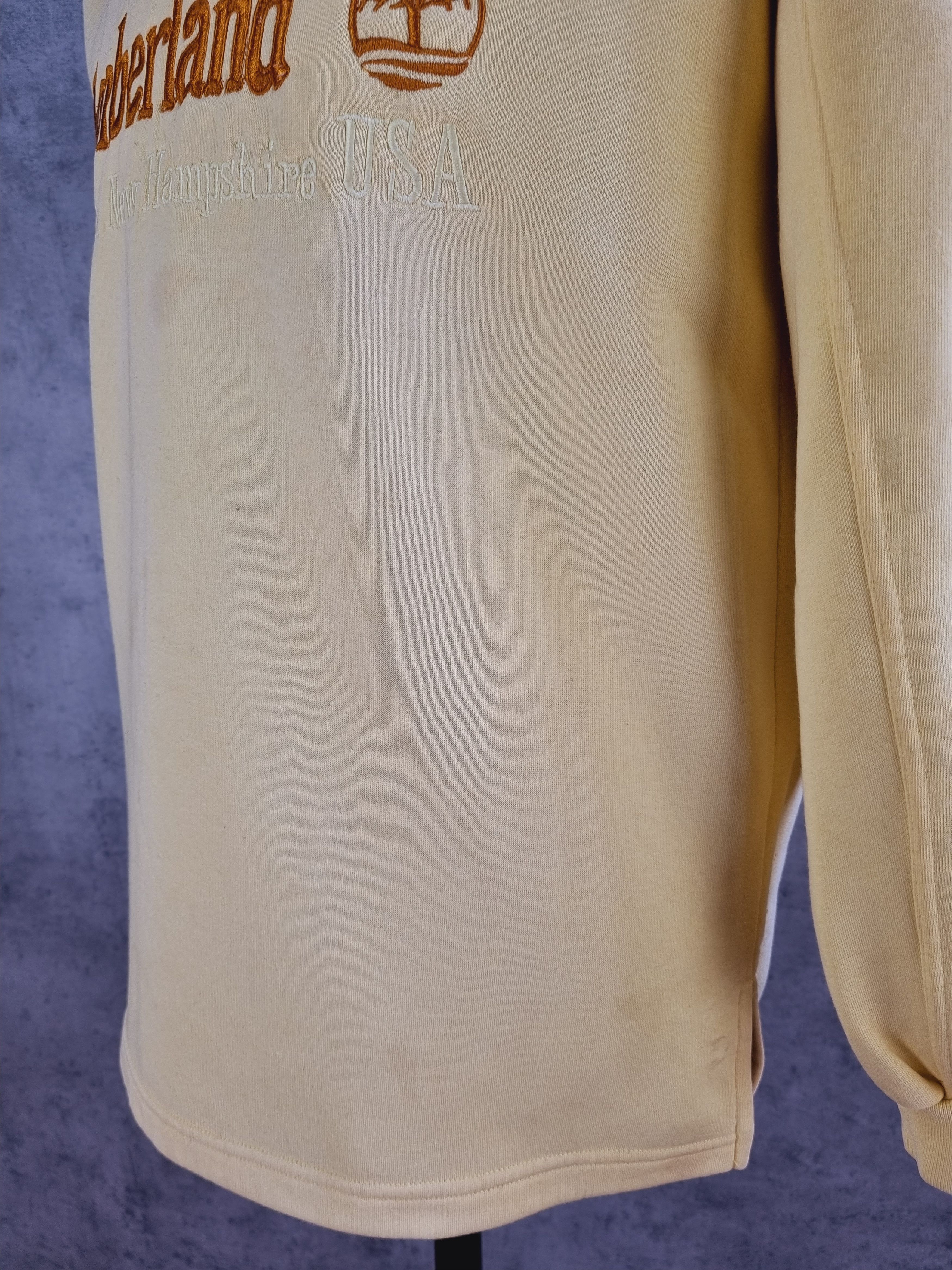 Rap Tees × Timberland × Vintage 90s Vintage TIMBERLAND Embroidery Big Logo Dirty Sweatshirt Size US L / EU 52-54 / 3 - 11 Thumbnail