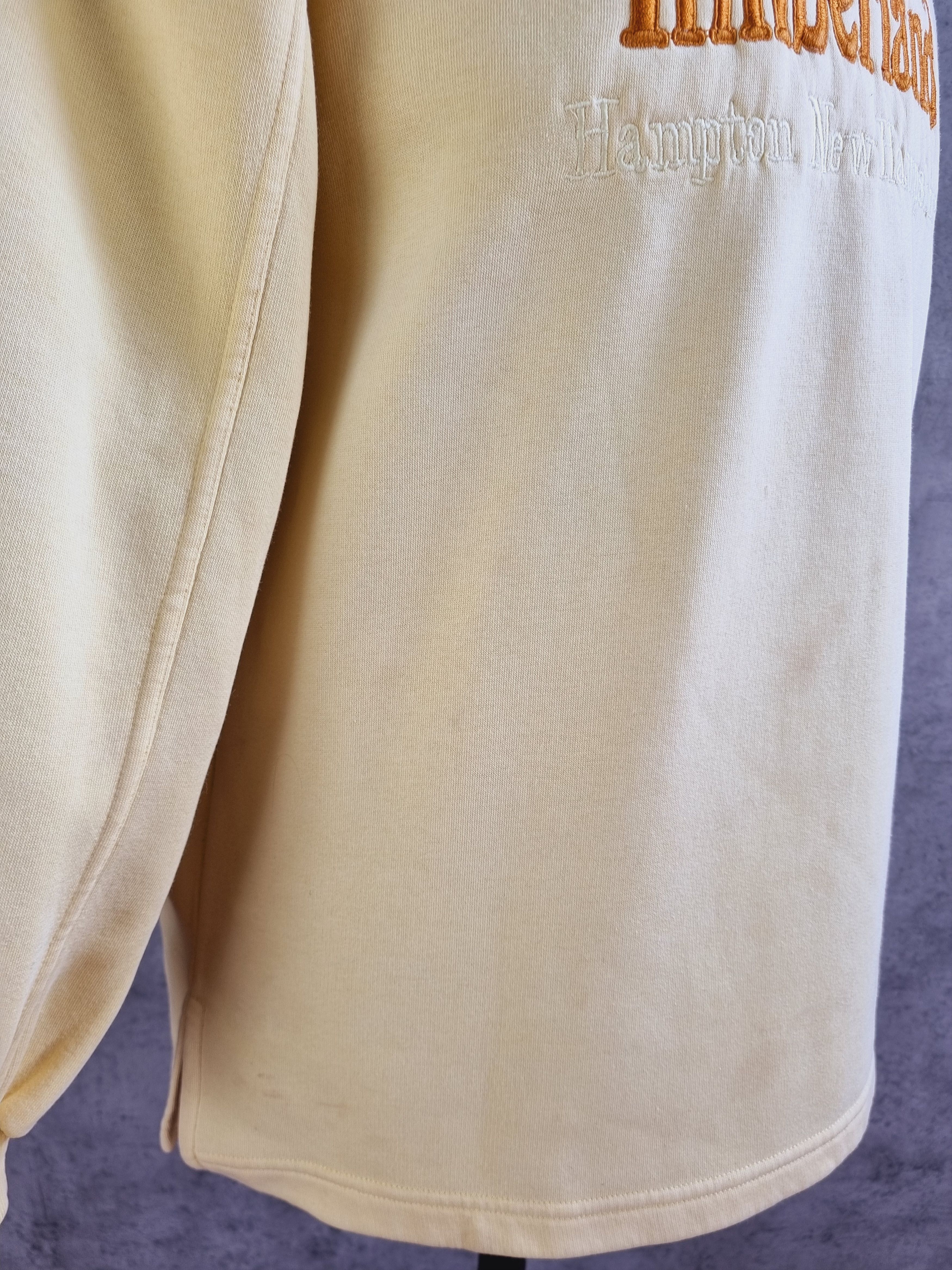 Rap Tees × Timberland × Vintage 90s Vintage TIMBERLAND Embroidery Big Logo Dirty Sweatshirt Size US L / EU 52-54 / 3 - 10 Thumbnail