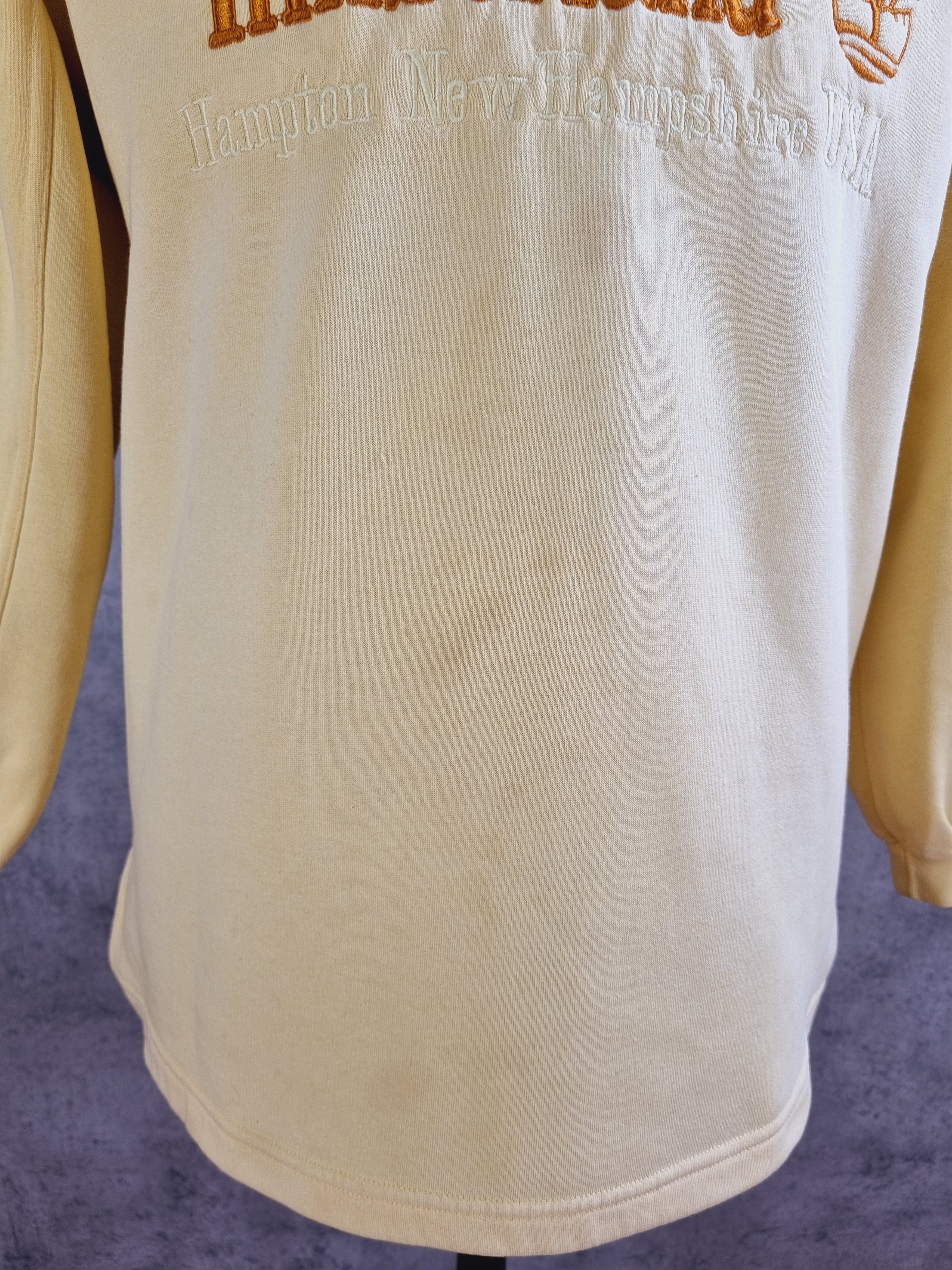 Rap Tees × Timberland × Vintage 90s Vintage TIMBERLAND Embroidery Big Logo Dirty Sweatshirt Size US L / EU 52-54 / 3 - 12 Thumbnail