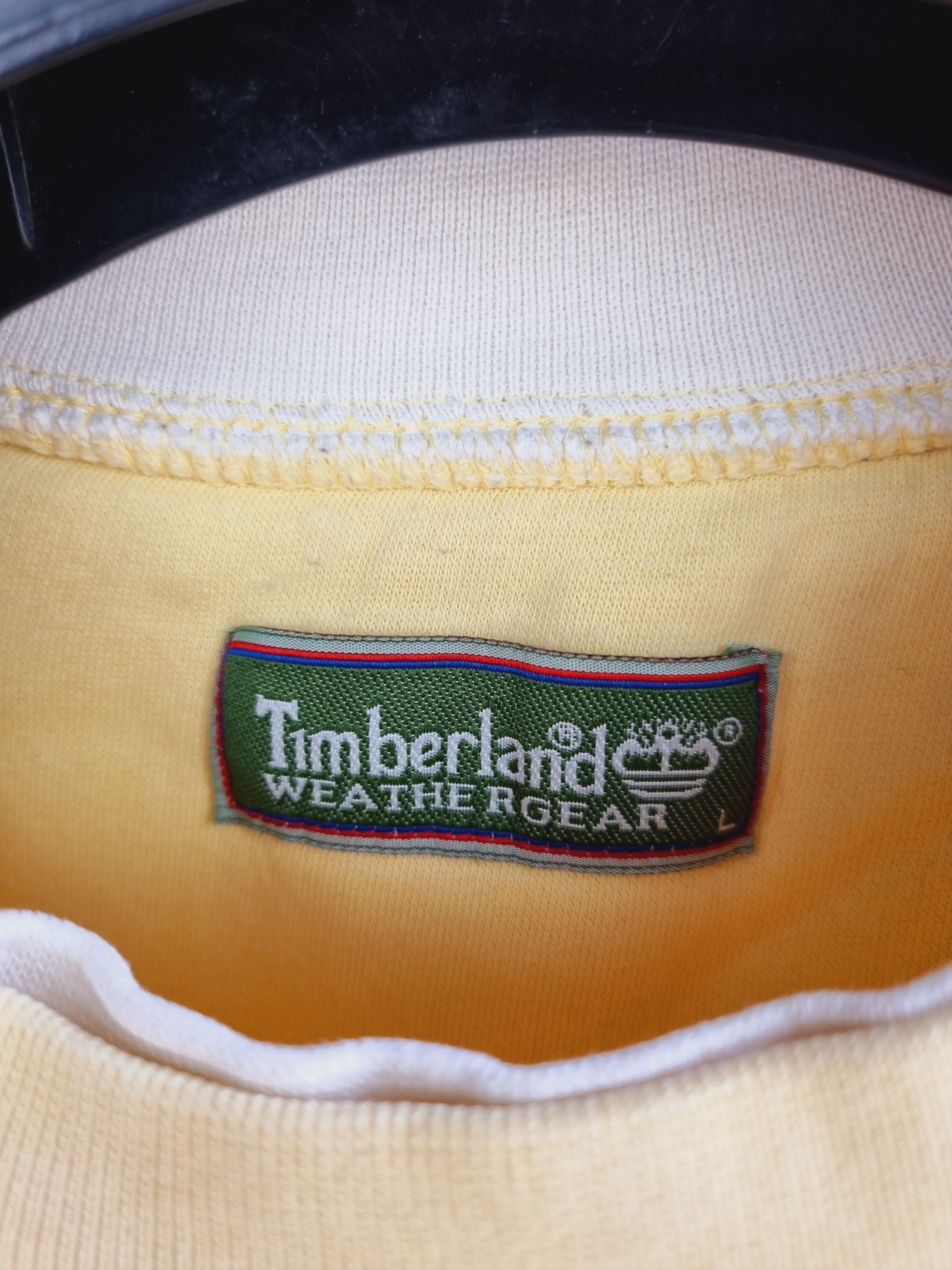 Rap Tees × Timberland × Vintage 90s Vintage TIMBERLAND Embroidery Big Logo Dirty Sweatshirt Size US L / EU 52-54 / 3 - 8 Thumbnail