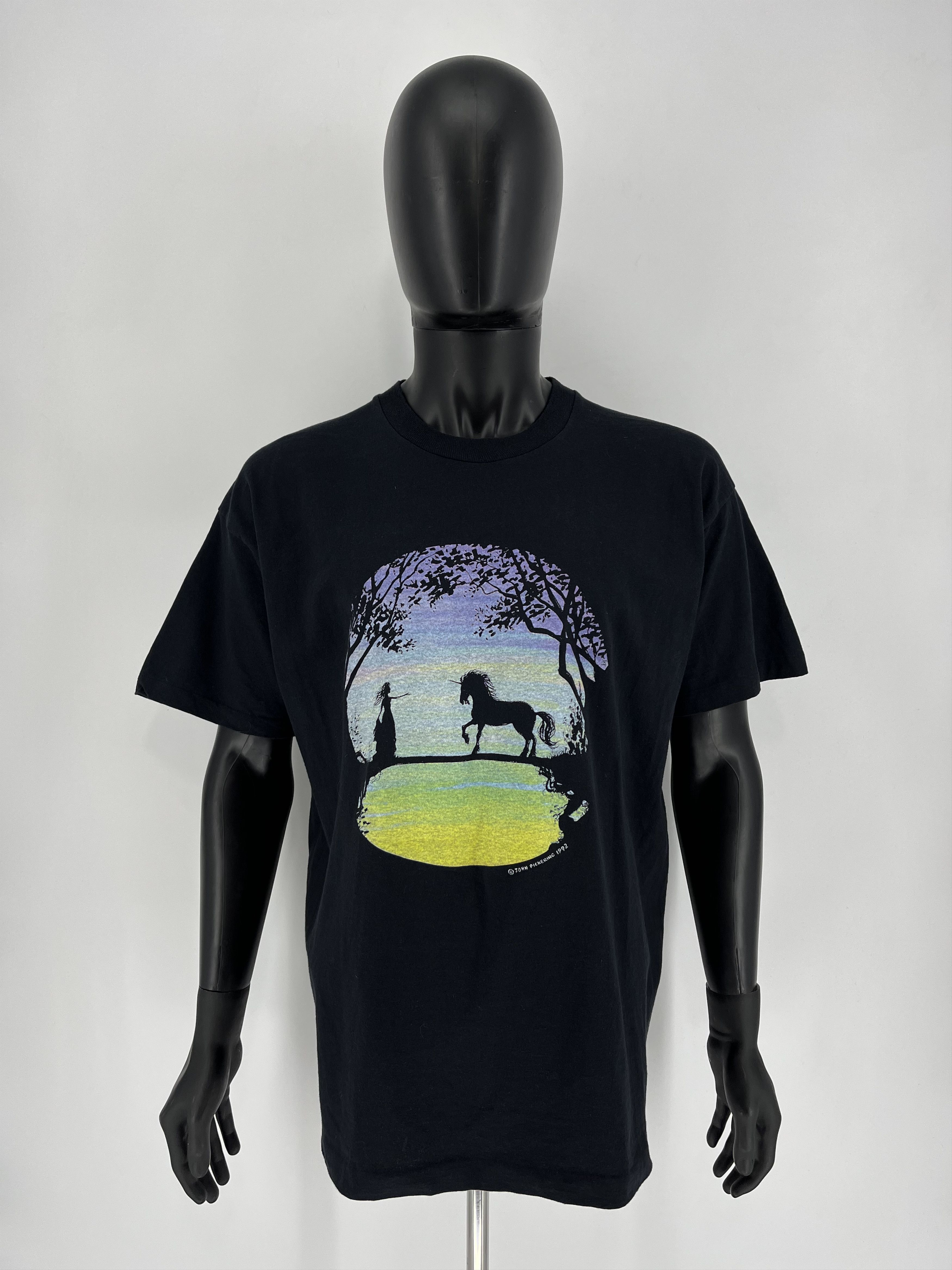 Vintage Very rare John Pickering vintage t-shirt 1992 Art Style Size US XL / EU 56 / 4 - 2 Thumbnail