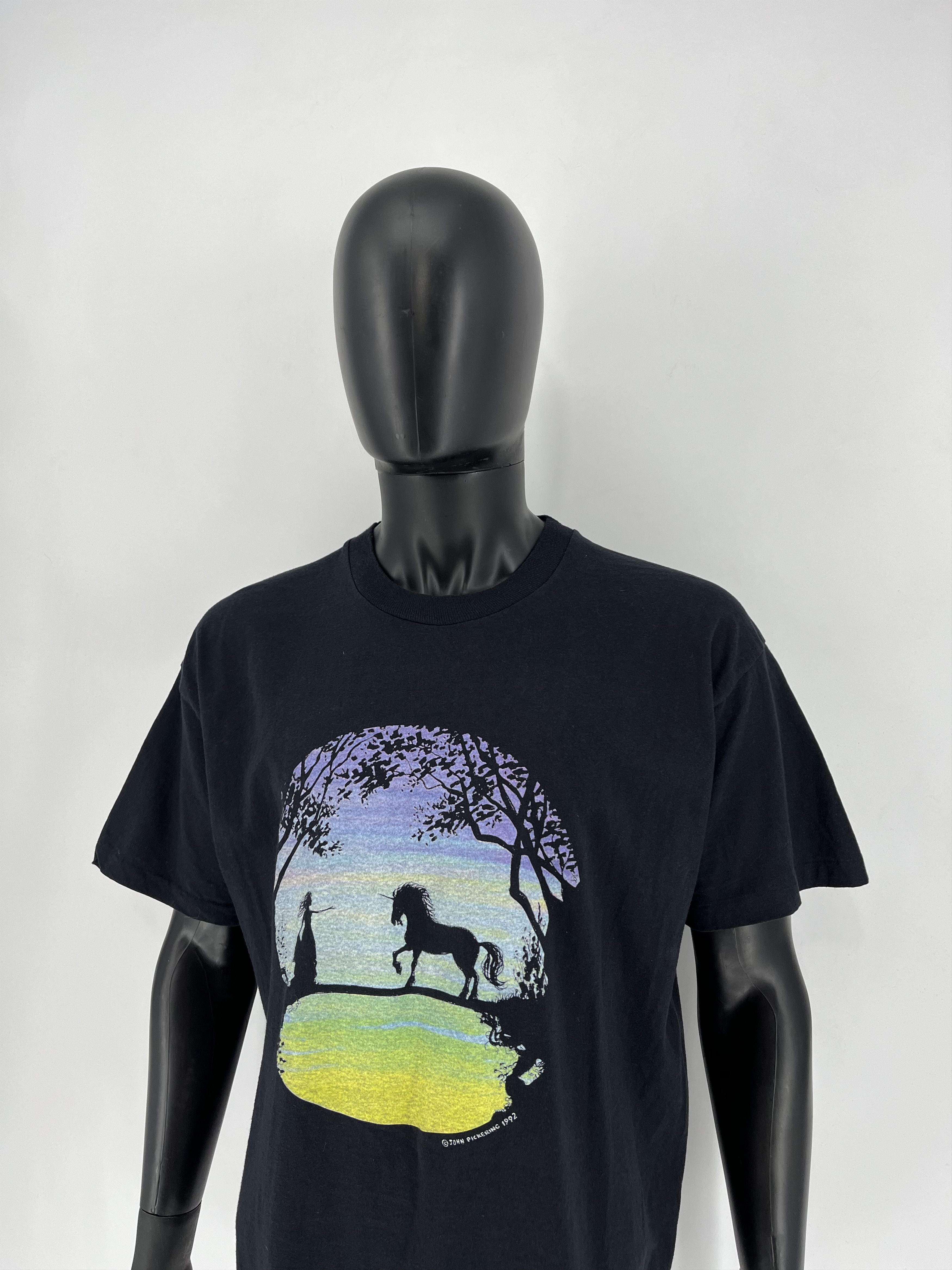 Vintage Very rare John Pickering vintage t-shirt 1992 Art Style Size US XL / EU 56 / 4 - 4 Thumbnail