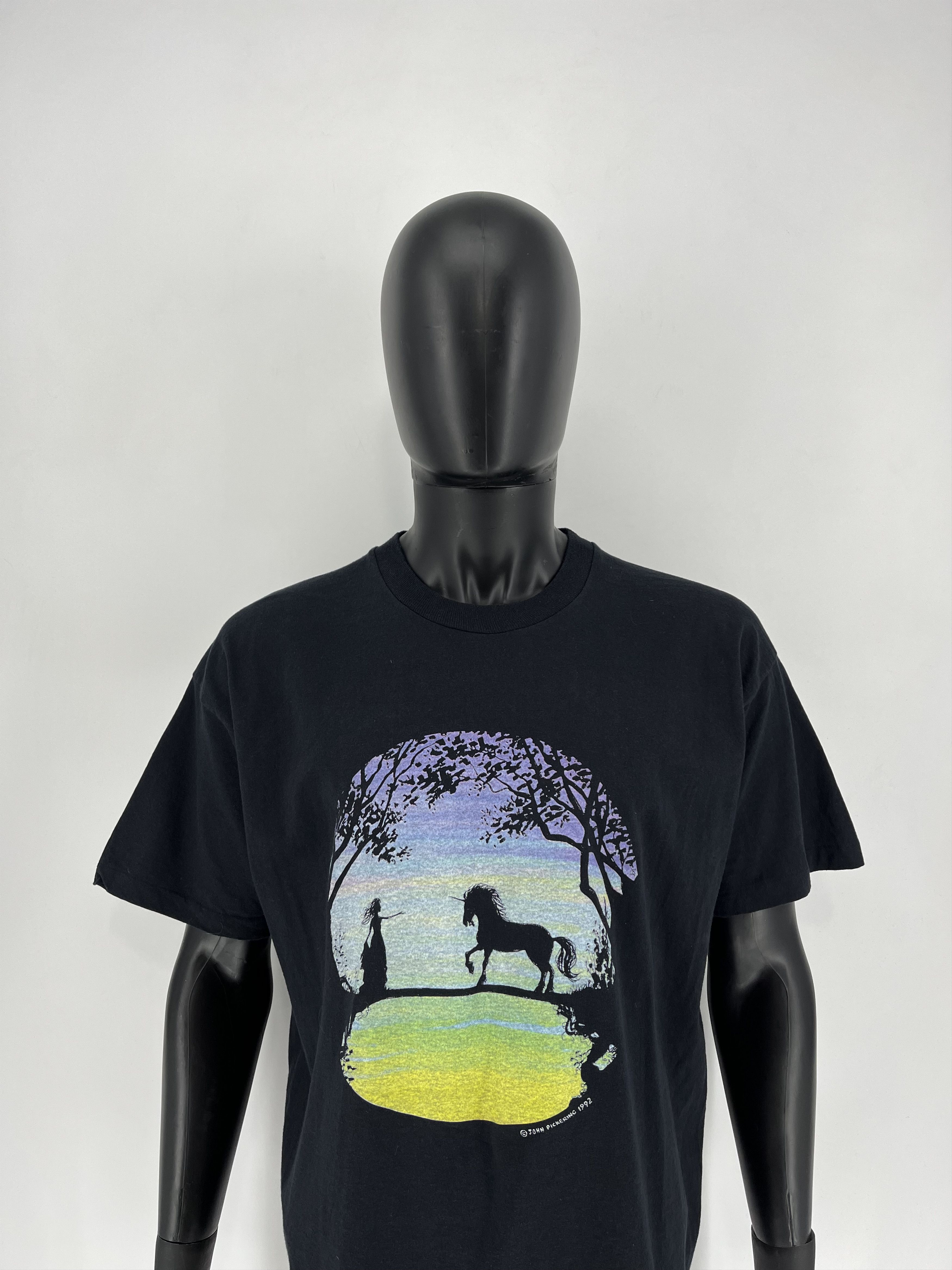 Vintage Very rare John Pickering vintage t-shirt 1992 Art Style Size US XL / EU 56 / 4 - 1 Thumbnail
