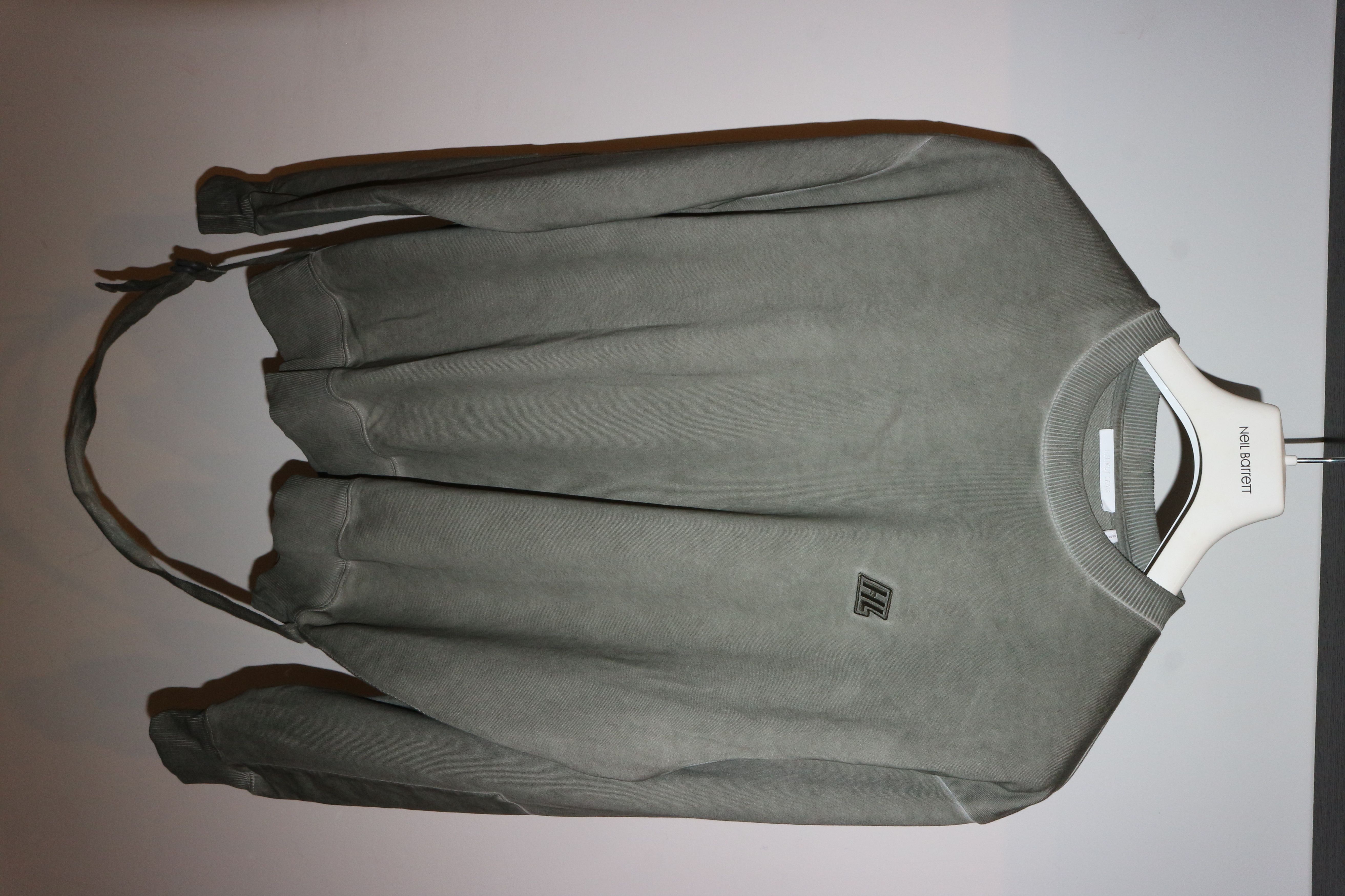 image of Helmut Lang Khaki Military Sweatshirt, Men's (Size XL)