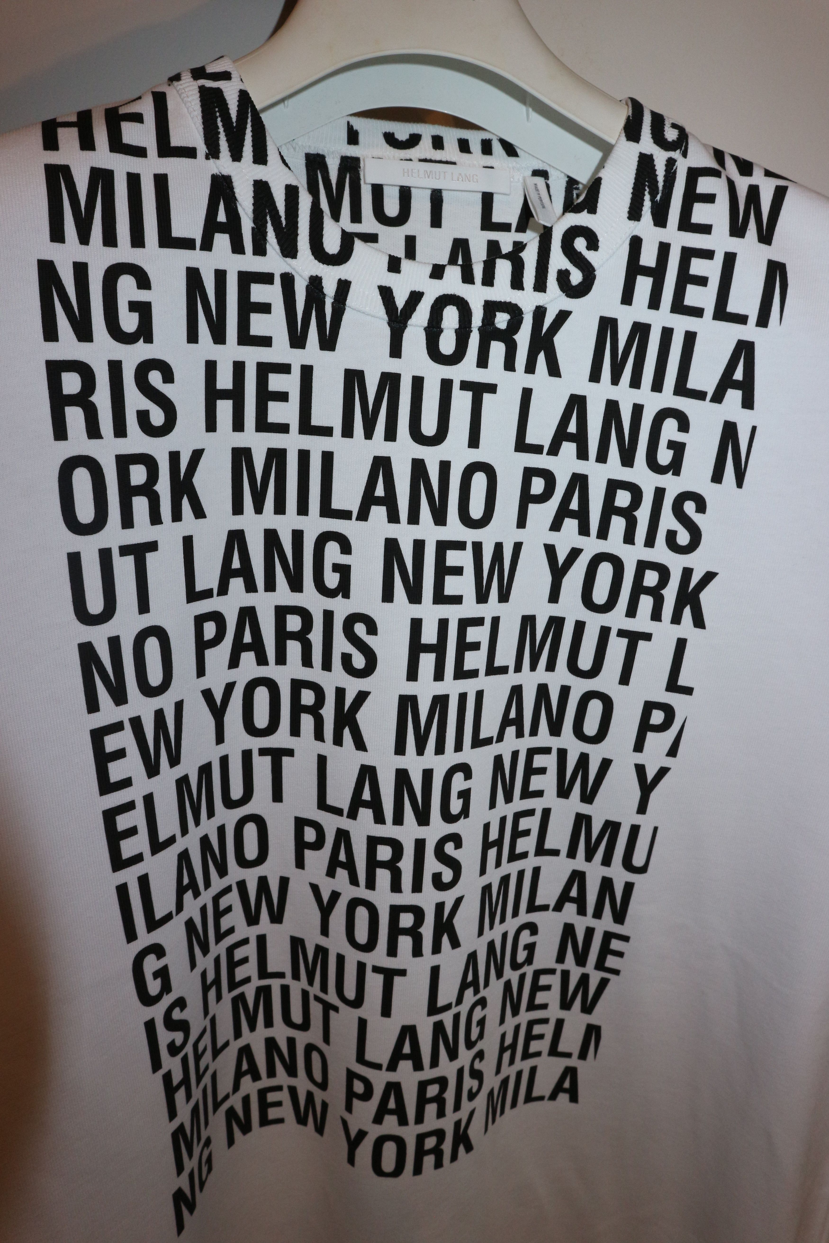 Helmut Lang White Box Logo T-Shirt Size US L / EU 52-54 / 3 - 10 Thumbnail