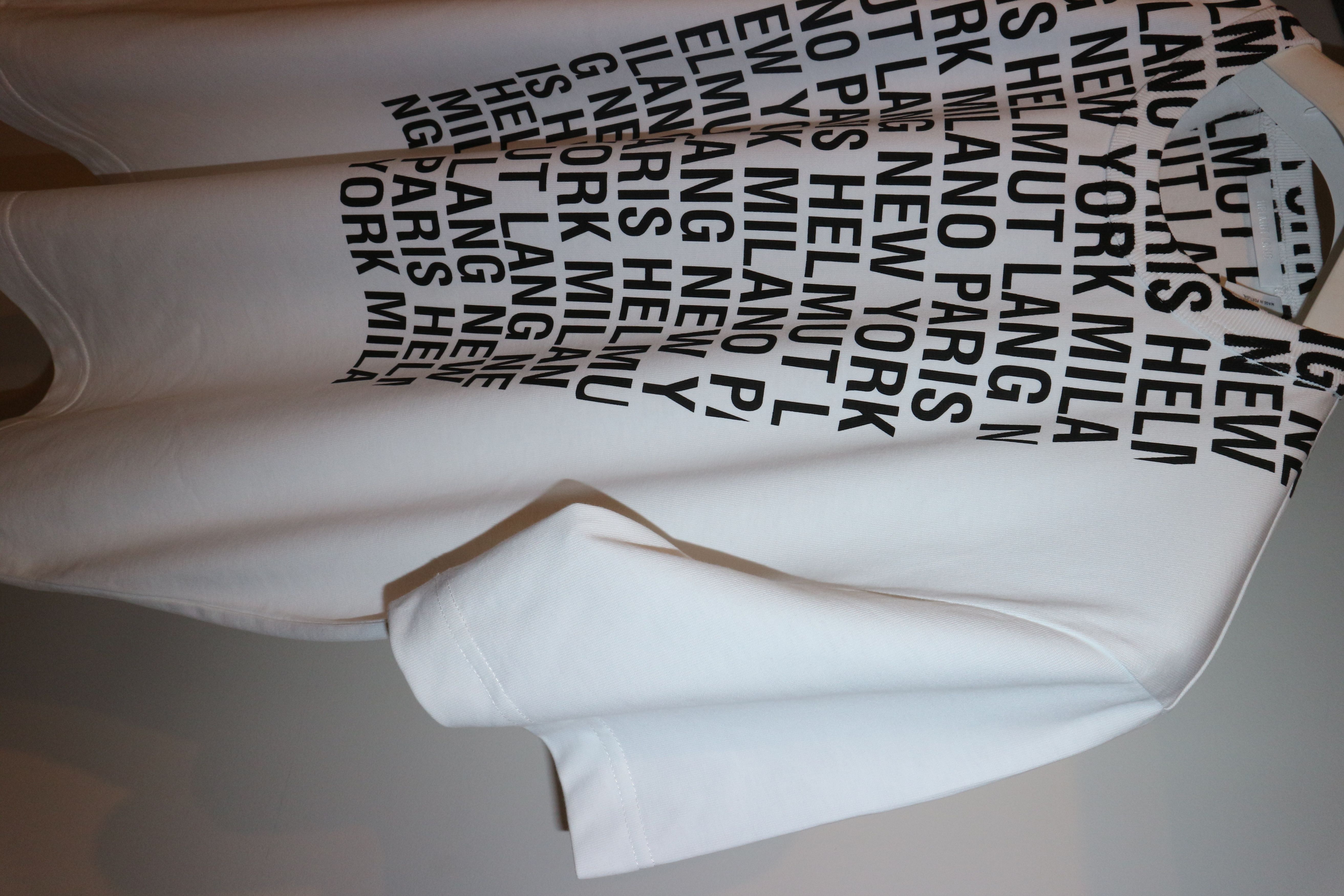 Helmut Lang White Box Logo T-Shirt Size US L / EU 52-54 / 3 - 5 Thumbnail