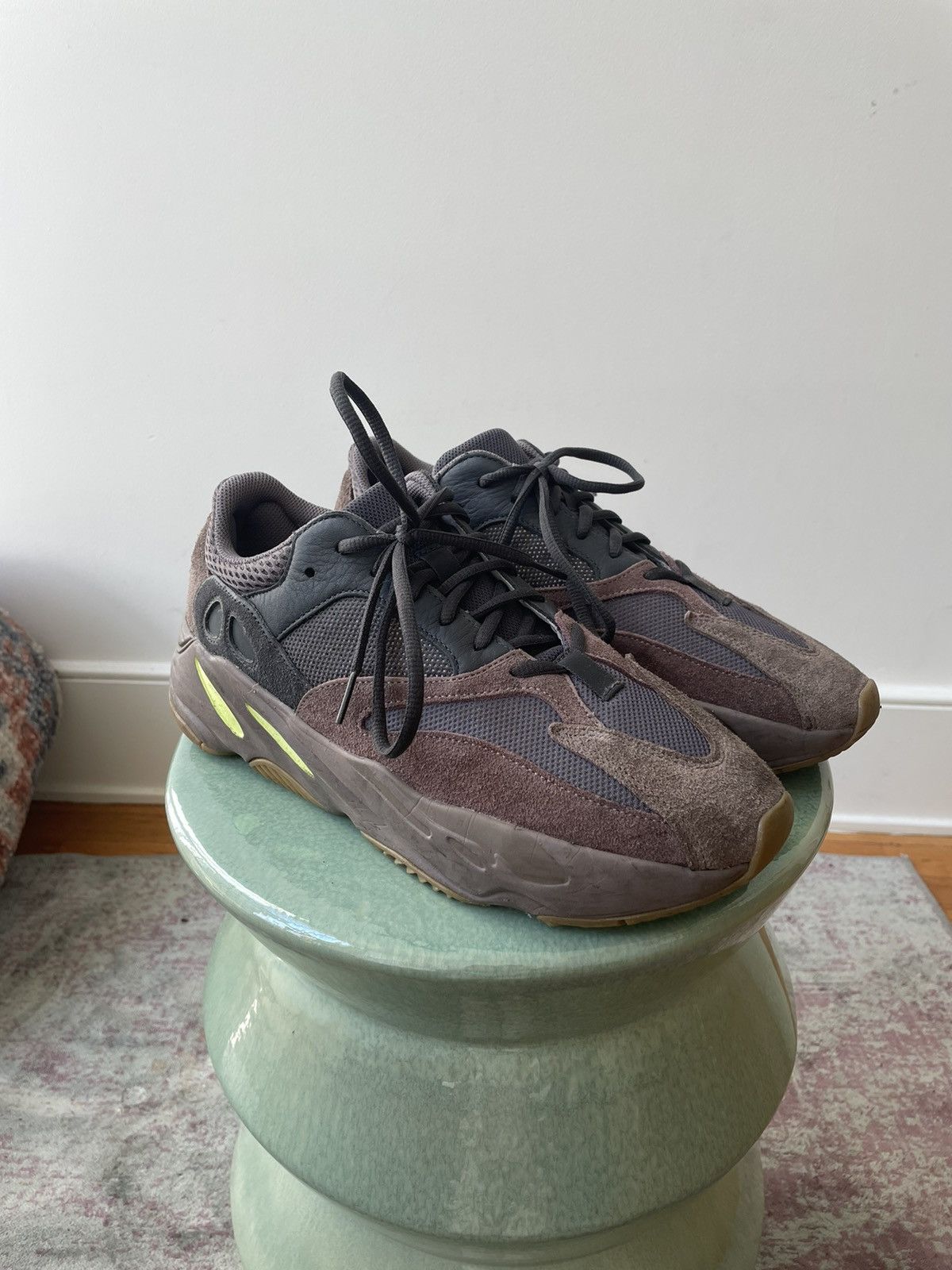 image of Adidas x Kanye West Yeezy Boost 700 ‘Mauve’ Shoes in Brown, Men's (Size 11)