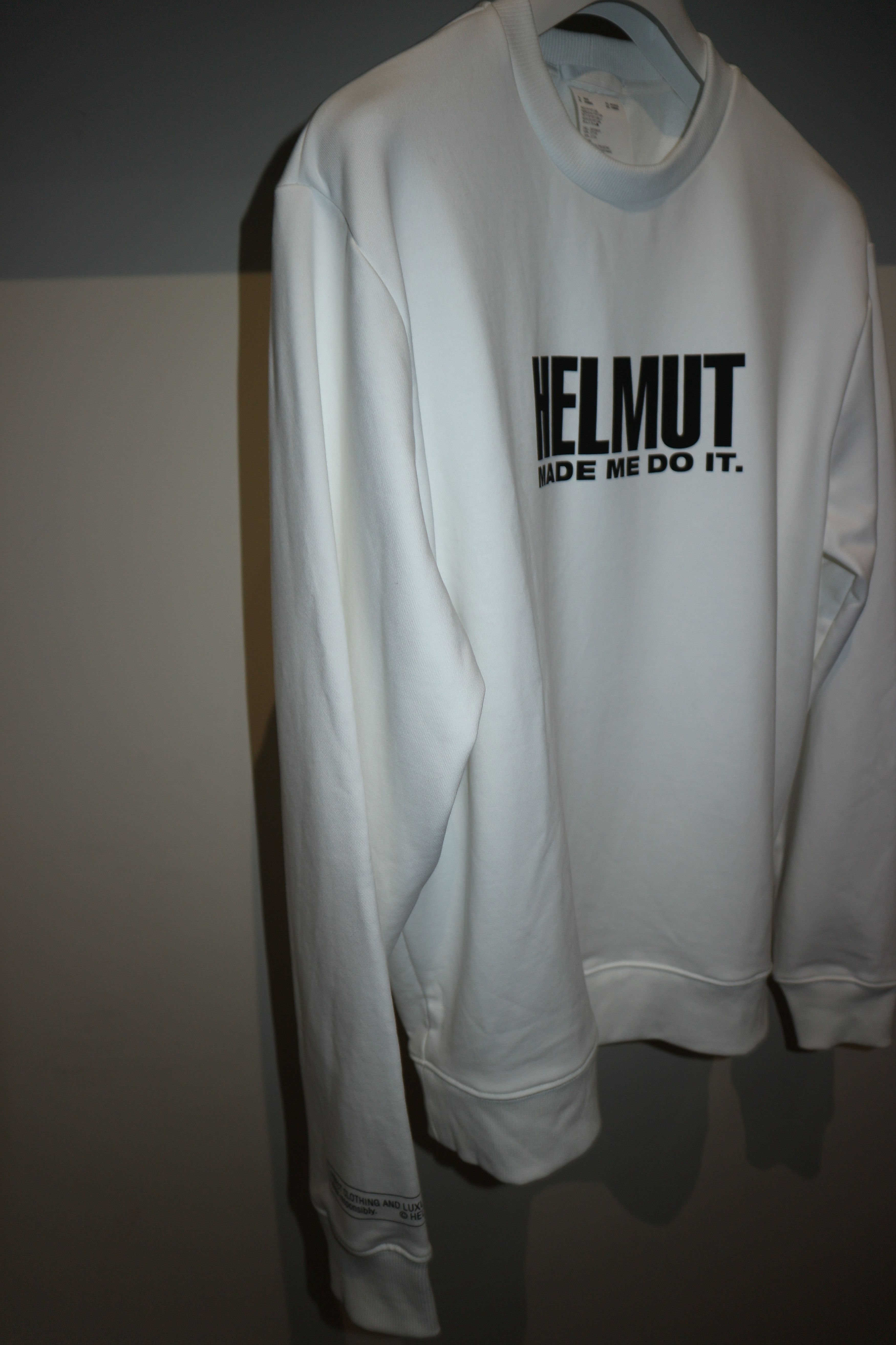 Helmut Lang Slogan logo print sweatshirt Size US XL / EU 56 / 4 - 2 Thumbnail