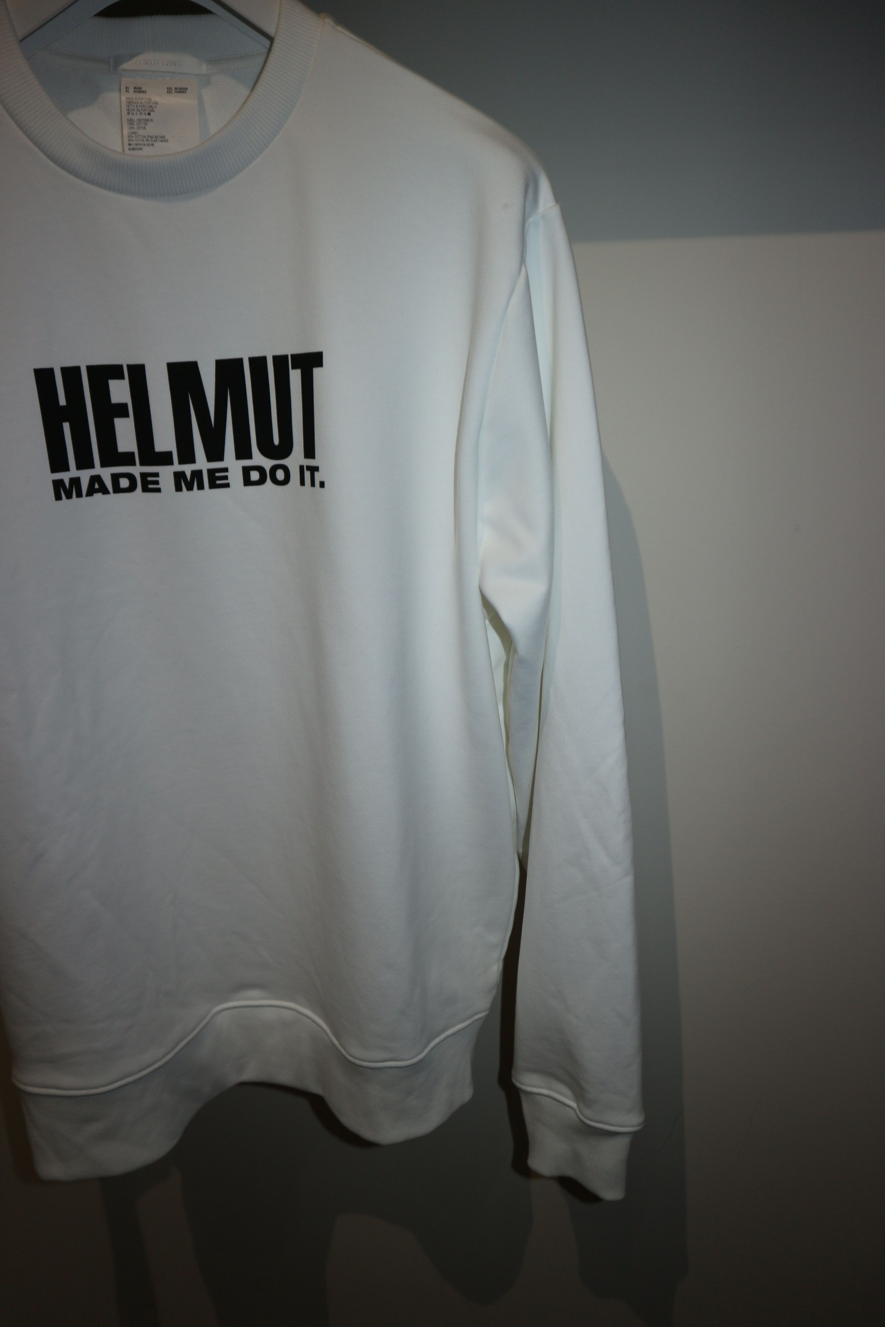 Helmut Lang Slogan logo print sweatshirt Size US XL / EU 56 / 4 - 7 Thumbnail