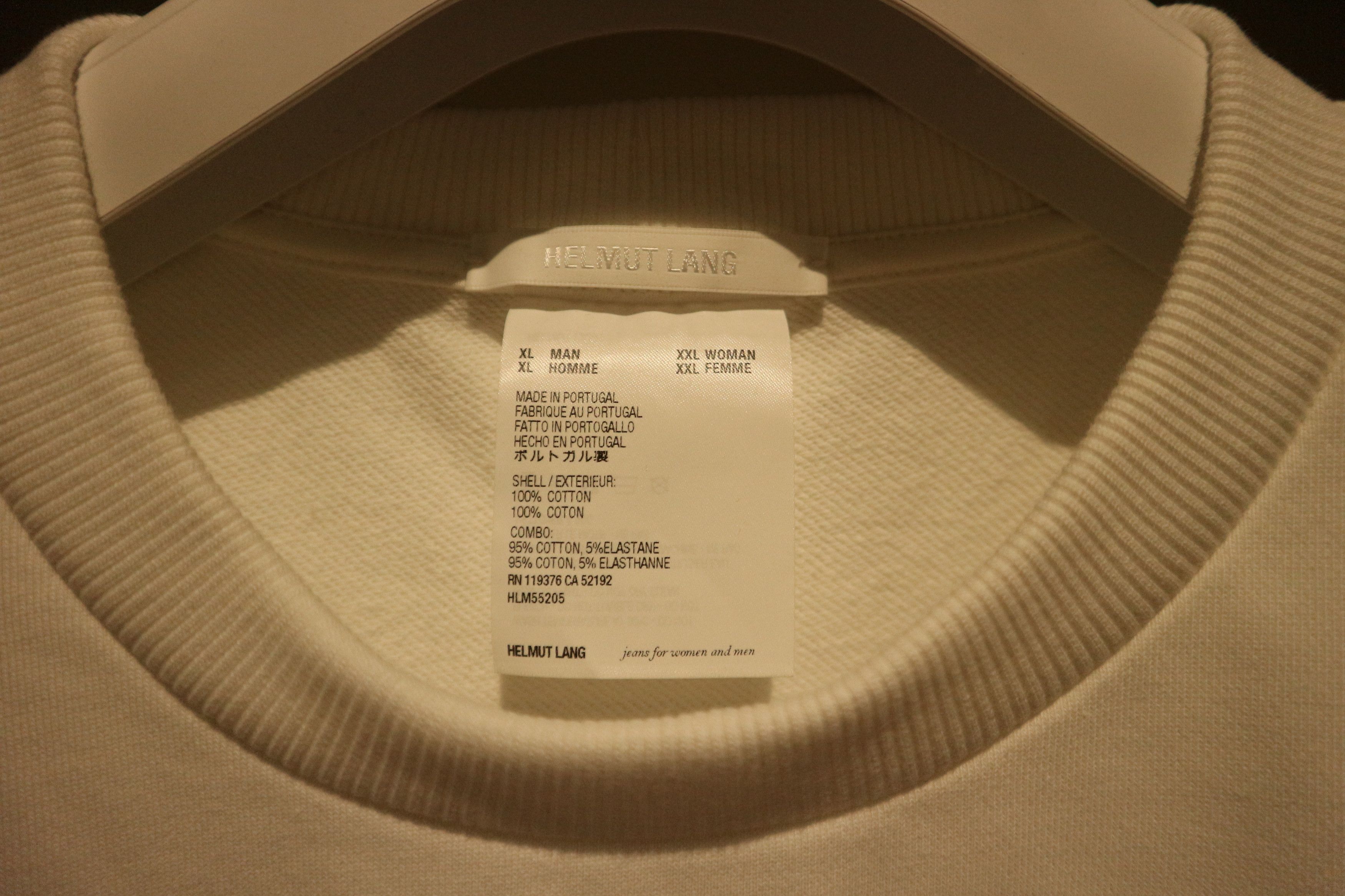 Helmut Lang Slogan logo print sweatshirt Size US XL / EU 56 / 4 - 6 Thumbnail