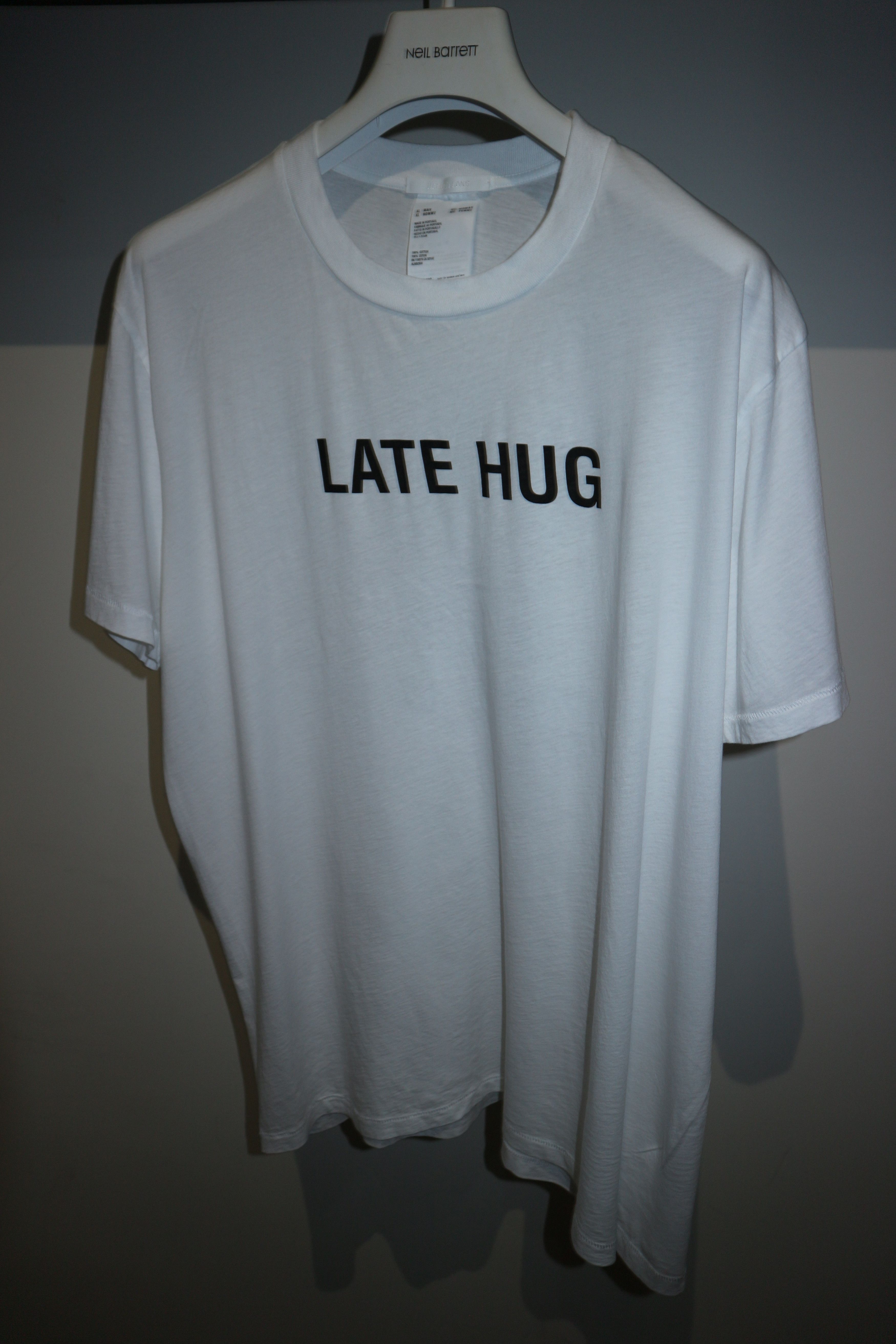 Helmut Lang "Late hug" exclusive for Ssence t-shirt Size US XL / EU 56 / 4 - 1 Thumbnail
