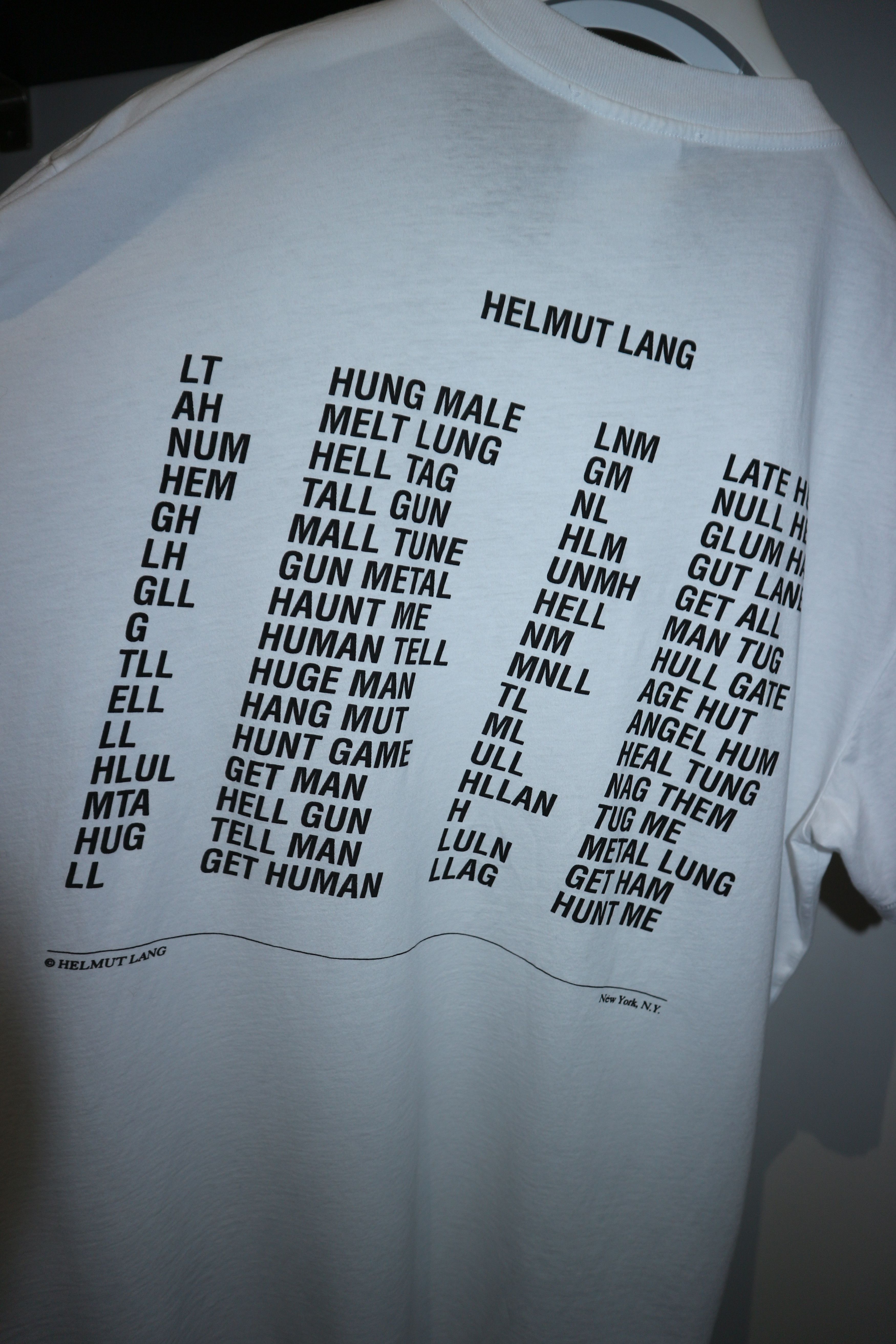 Helmut Lang "Late hug" exclusive for Ssence t-shirt Size US XL / EU 56 / 4 - 7 Thumbnail