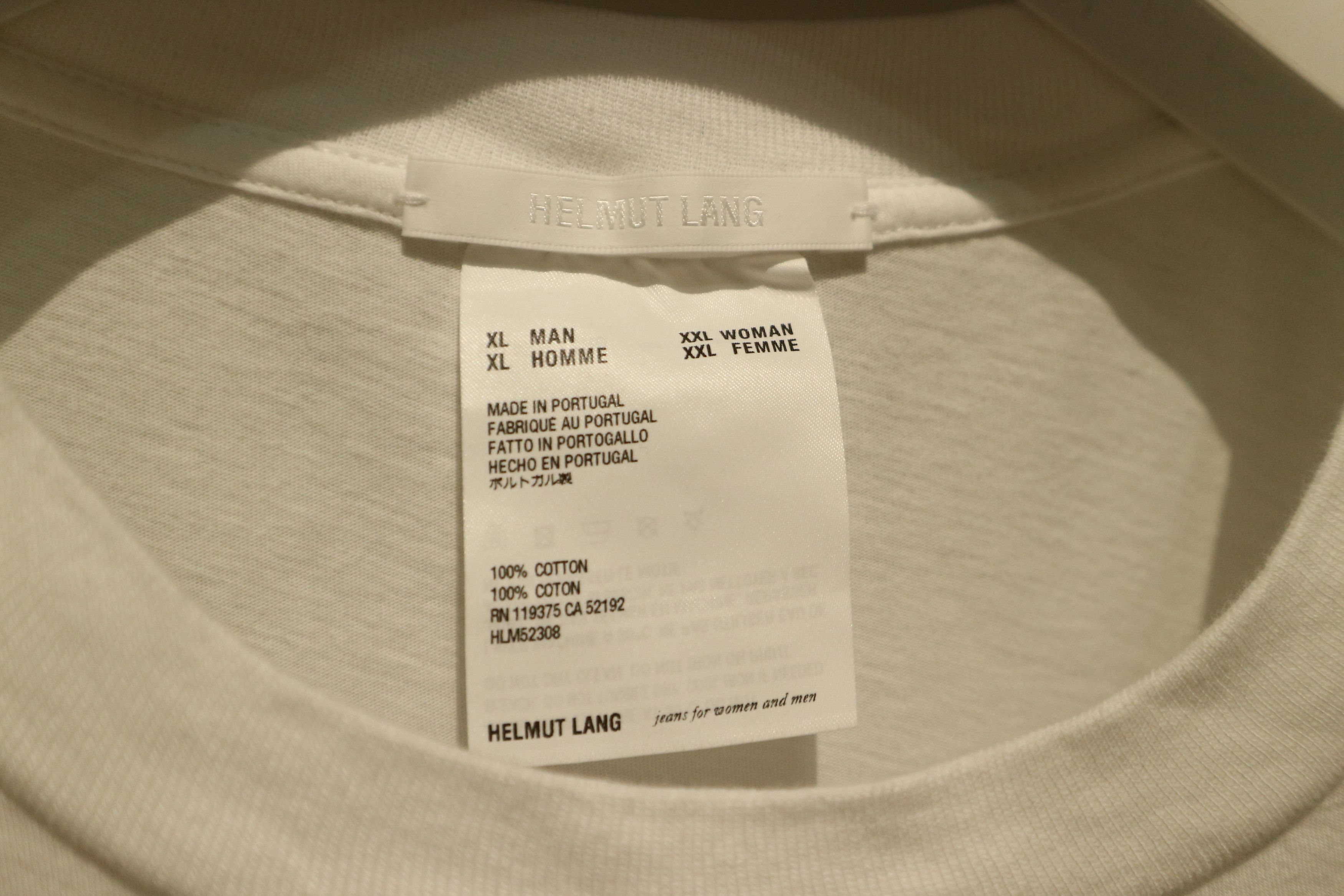 Helmut Lang "Late hug" exclusive for Ssence t-shirt Size US XL / EU 56 / 4 - 4 Thumbnail