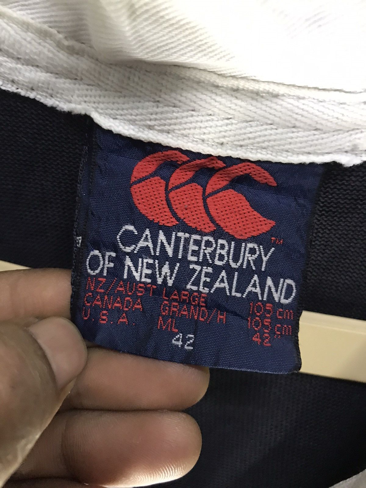 All Blacks × Canterbury of New Zealand × Vintage All black Canterbury of New Zealand distressed polos shirt Size US M / EU 48-50 / 2 - 3 Thumbnail