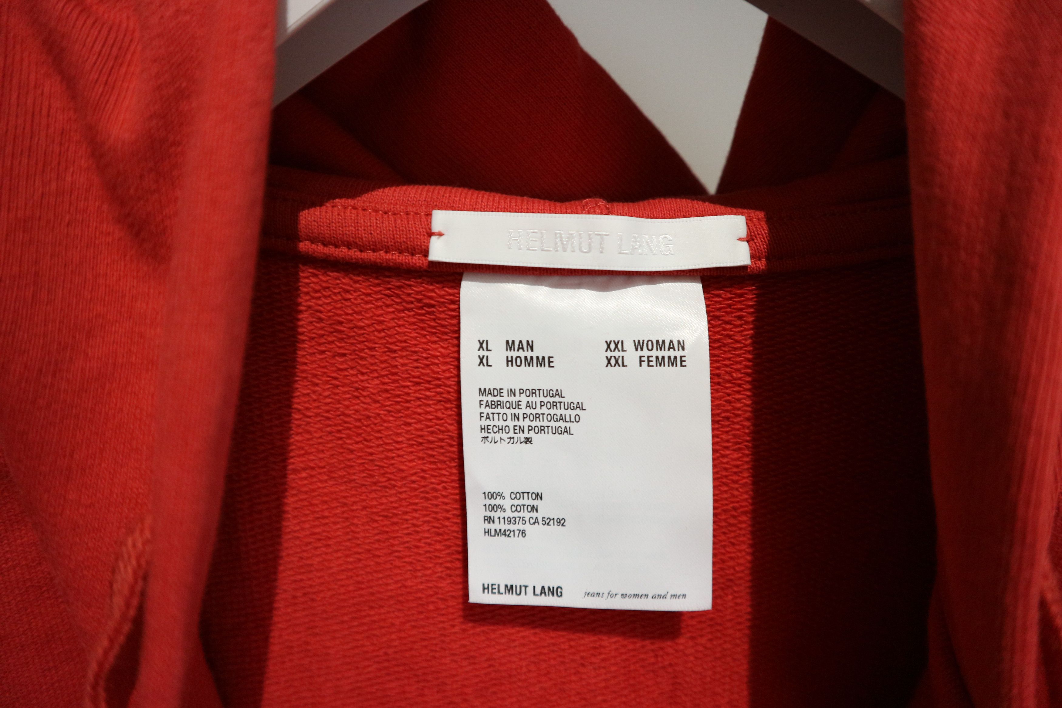 Helmut Lang embroidered logo hoodie Size US XL / EU 56 / 4 - 6 Thumbnail