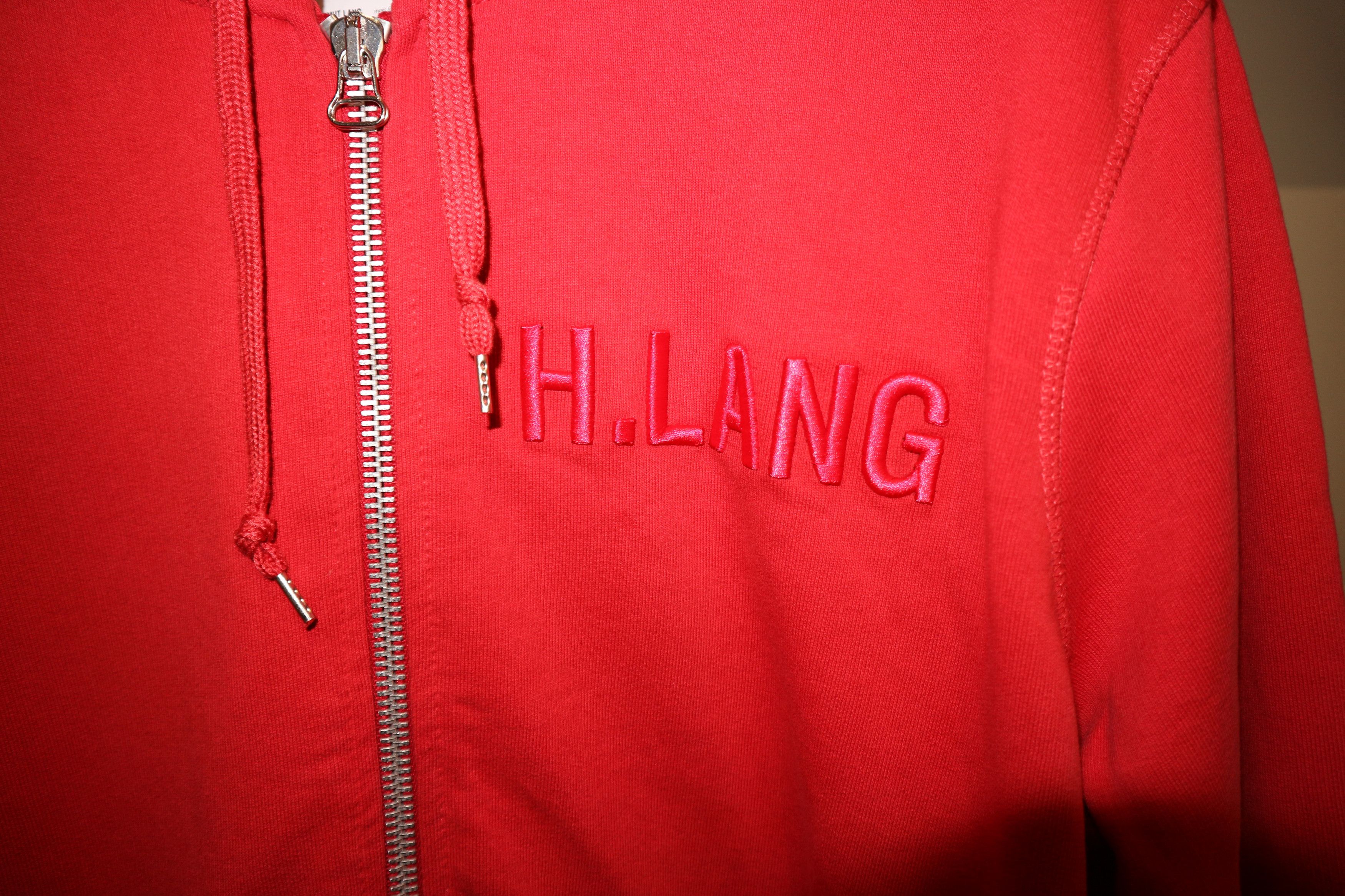Helmut Lang embroidered logo hoodie Size US XL / EU 56 / 4 - 3 Thumbnail