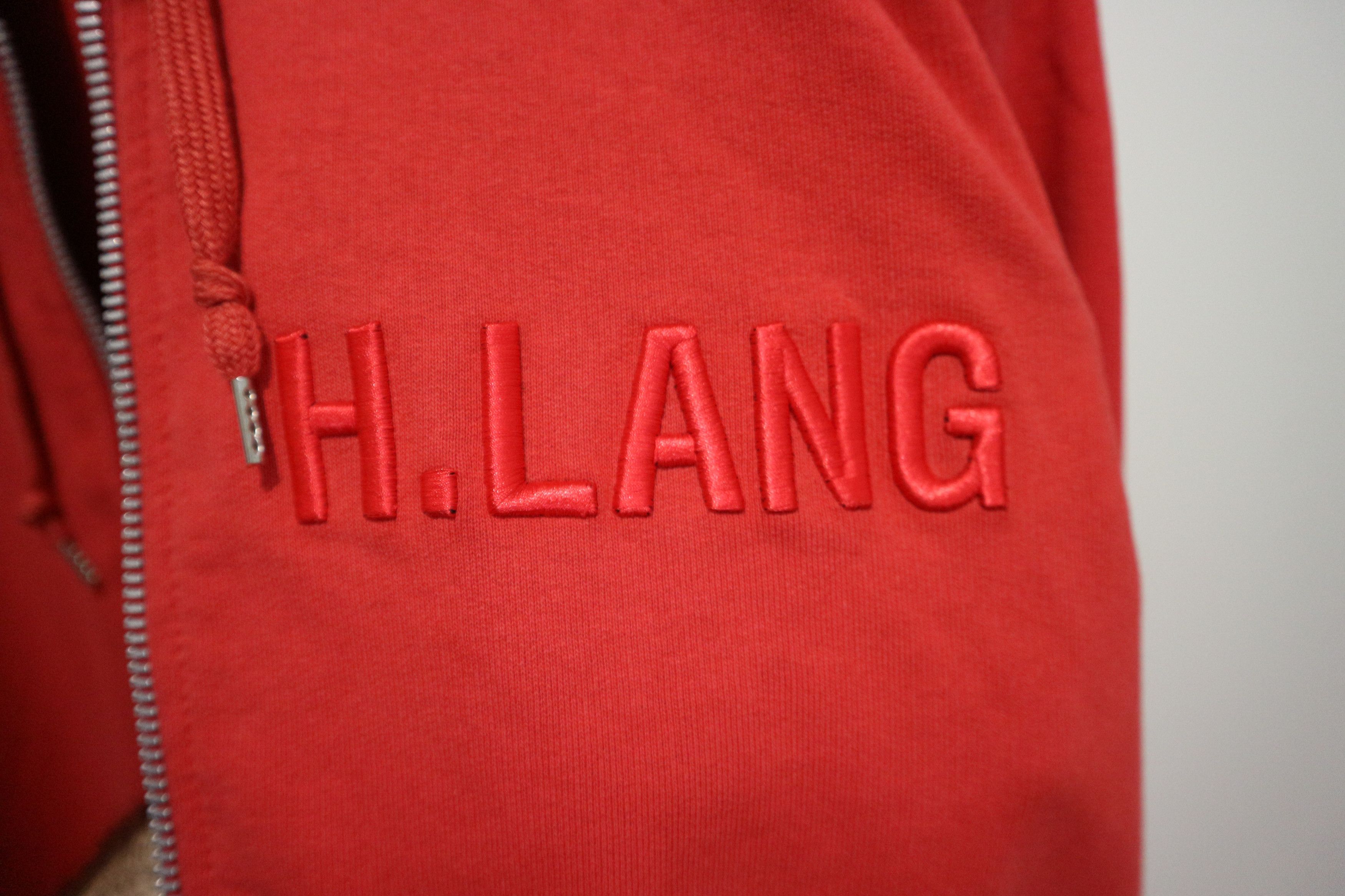 Helmut Lang embroidered logo hoodie Size US XL / EU 56 / 4 - 8 Thumbnail