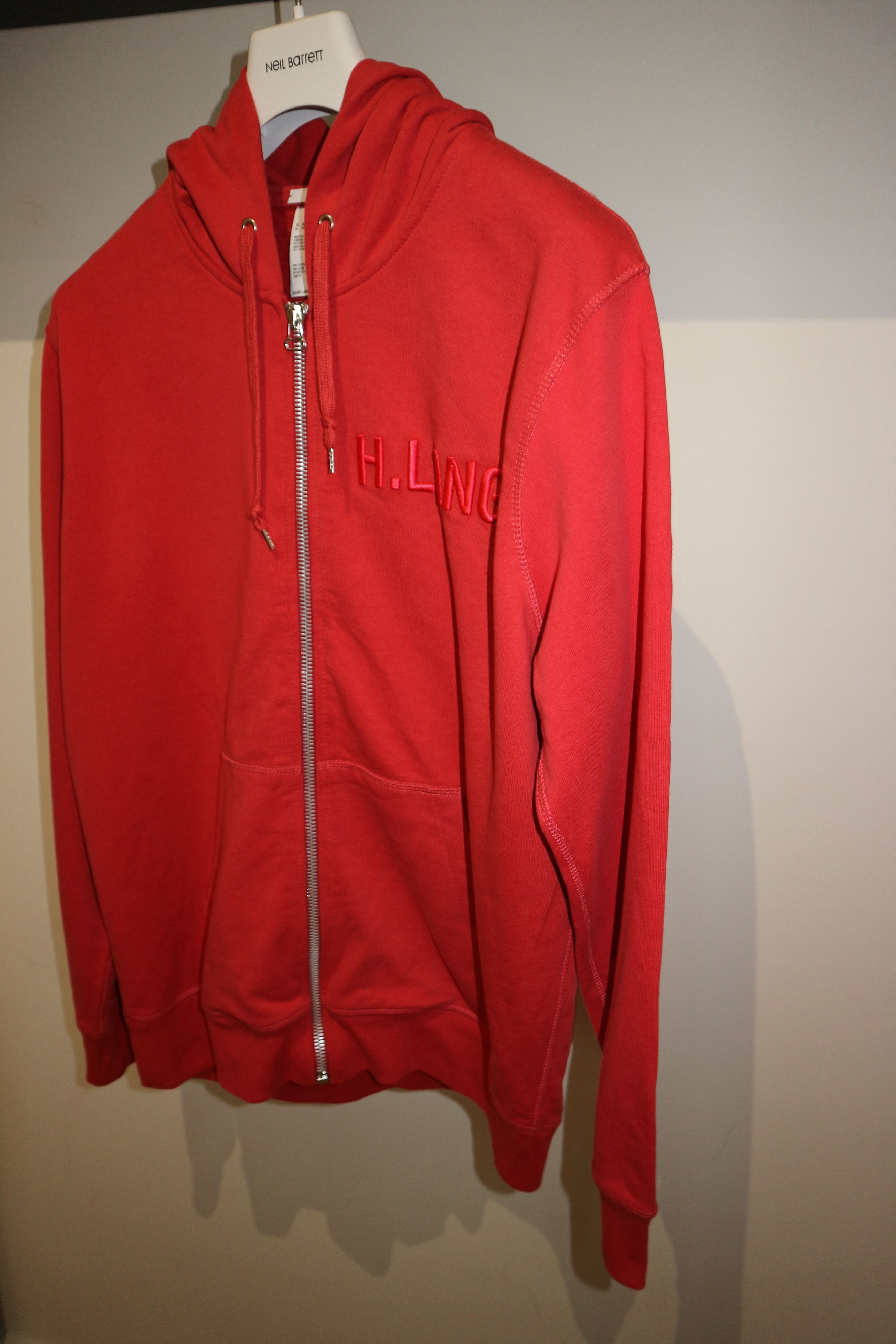 Helmut Lang embroidered logo hoodie Size US XL / EU 56 / 4 - 2 Thumbnail