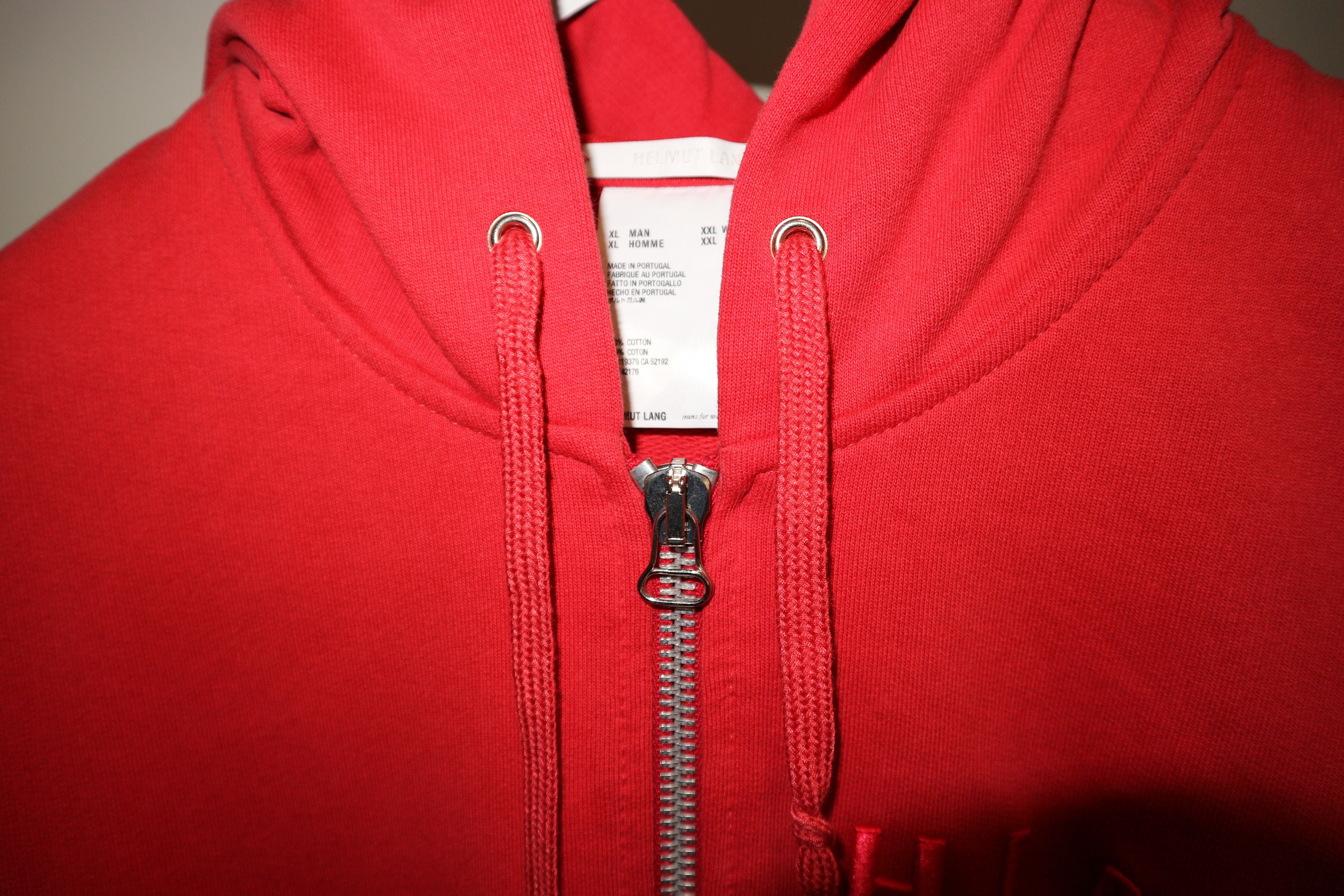 Helmut Lang embroidered logo hoodie Size US XL / EU 56 / 4 - 4 Thumbnail