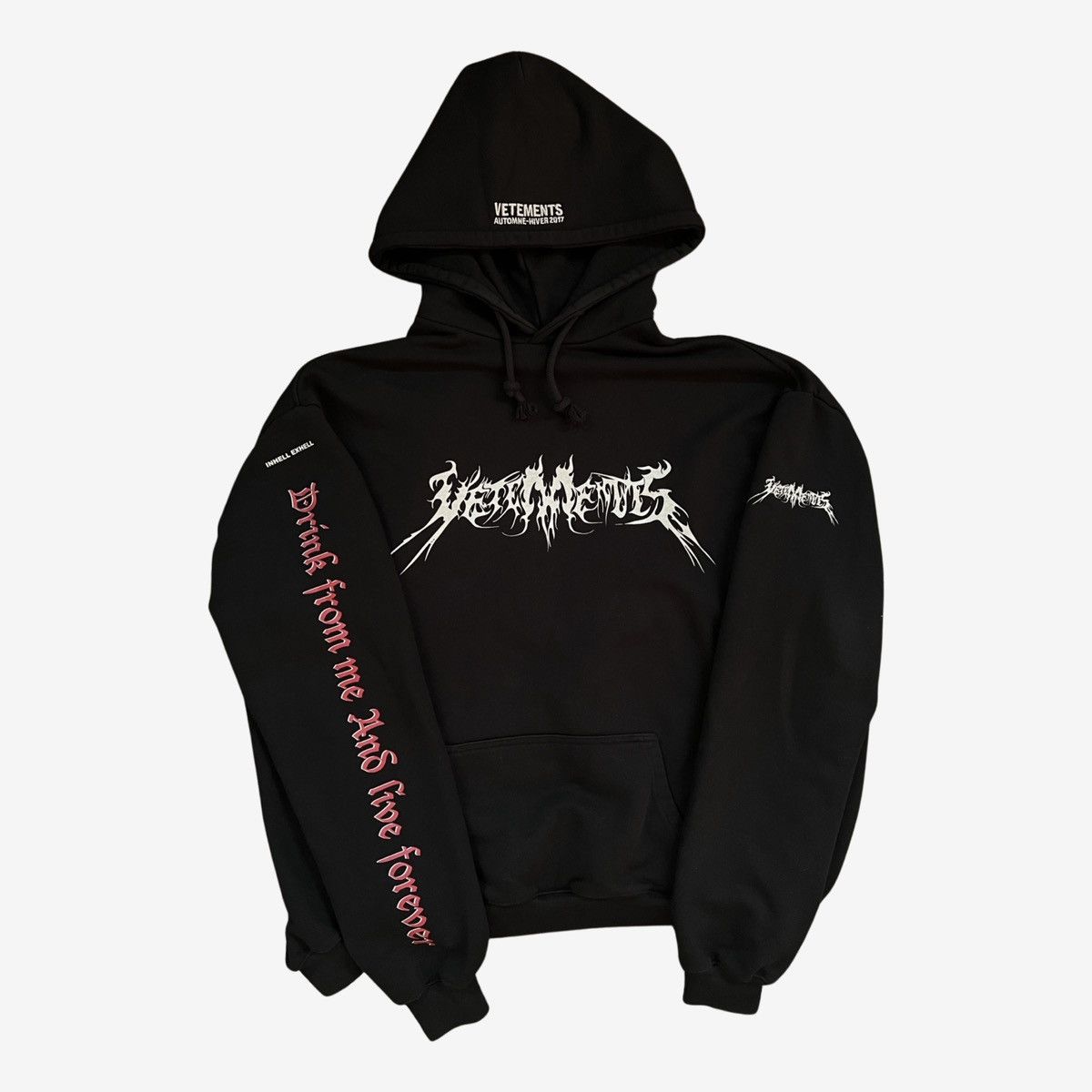 Vetements *Rare* Vetements HOMME Total Fucking Darkness Hoodie Size US M / EU 48-50 / 2 - 2 Thumbnail
