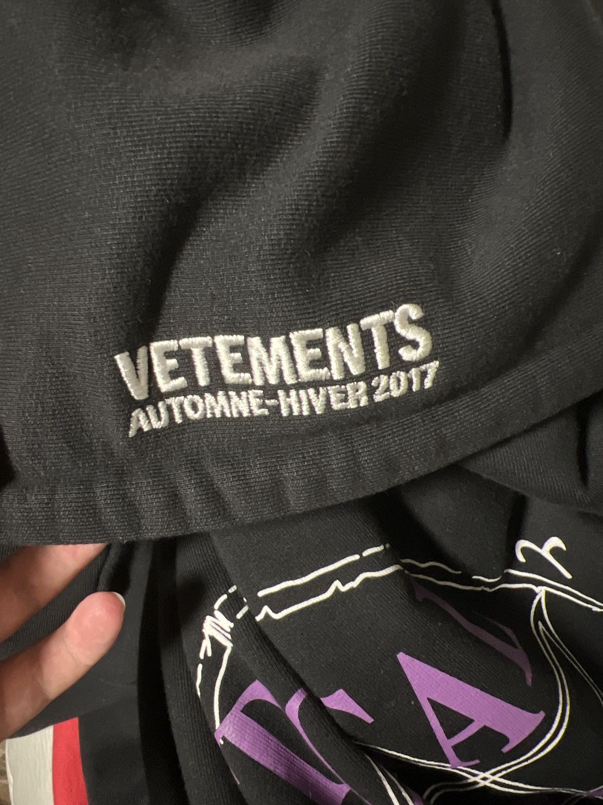 Vetements *Rare* Vetements HOMME Total Fucking Darkness Hoodie Size US M / EU 48-50 / 2 - 10 Thumbnail