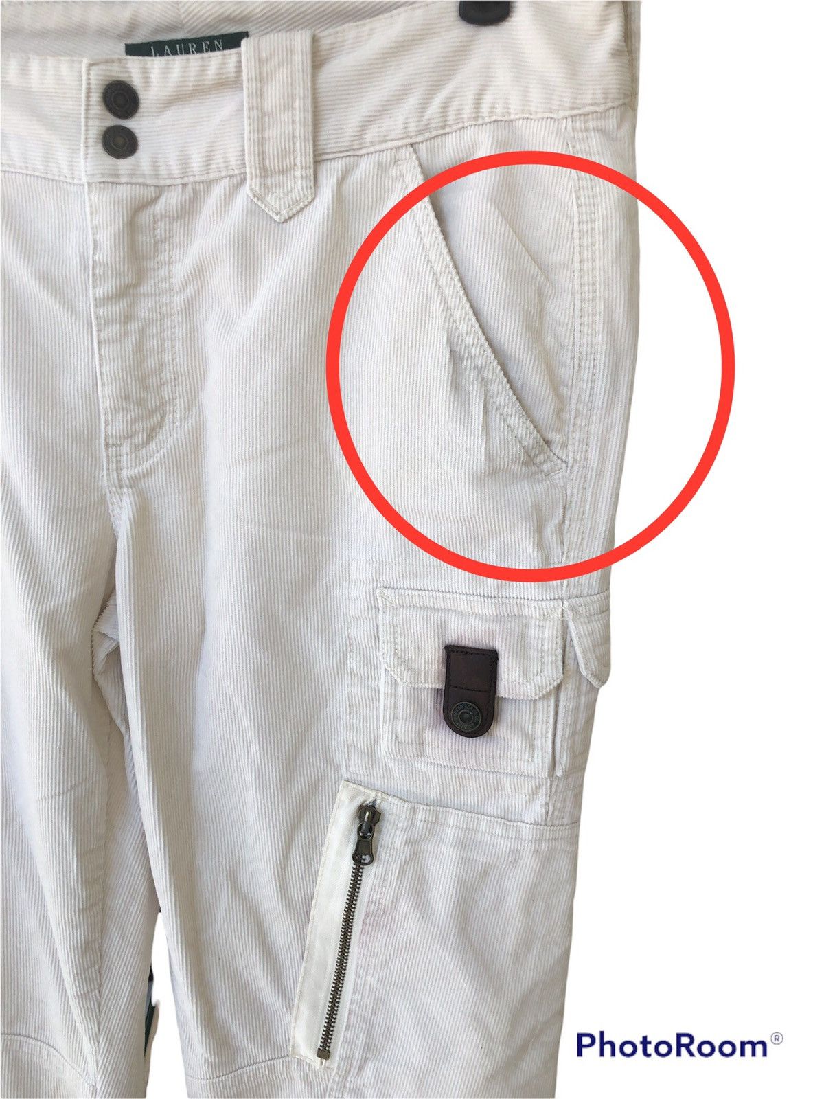 Lauren Ralph Lauren Lauren Ralph Lauren Corduroy Cargo Pants Multi Pocket Size US 32 / EU 48 - 7 Thumbnail