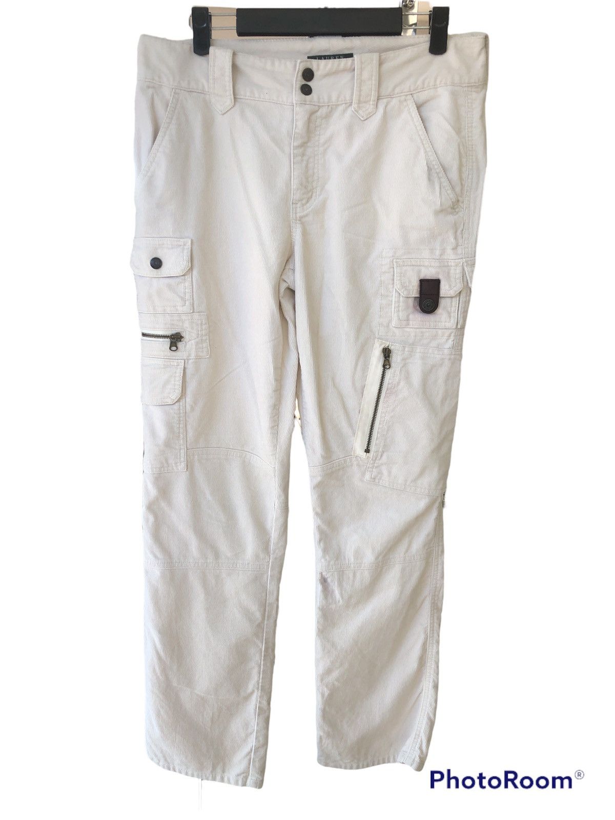 Lauren Ralph Lauren Corduroy Cargo Pants Multi Pocket