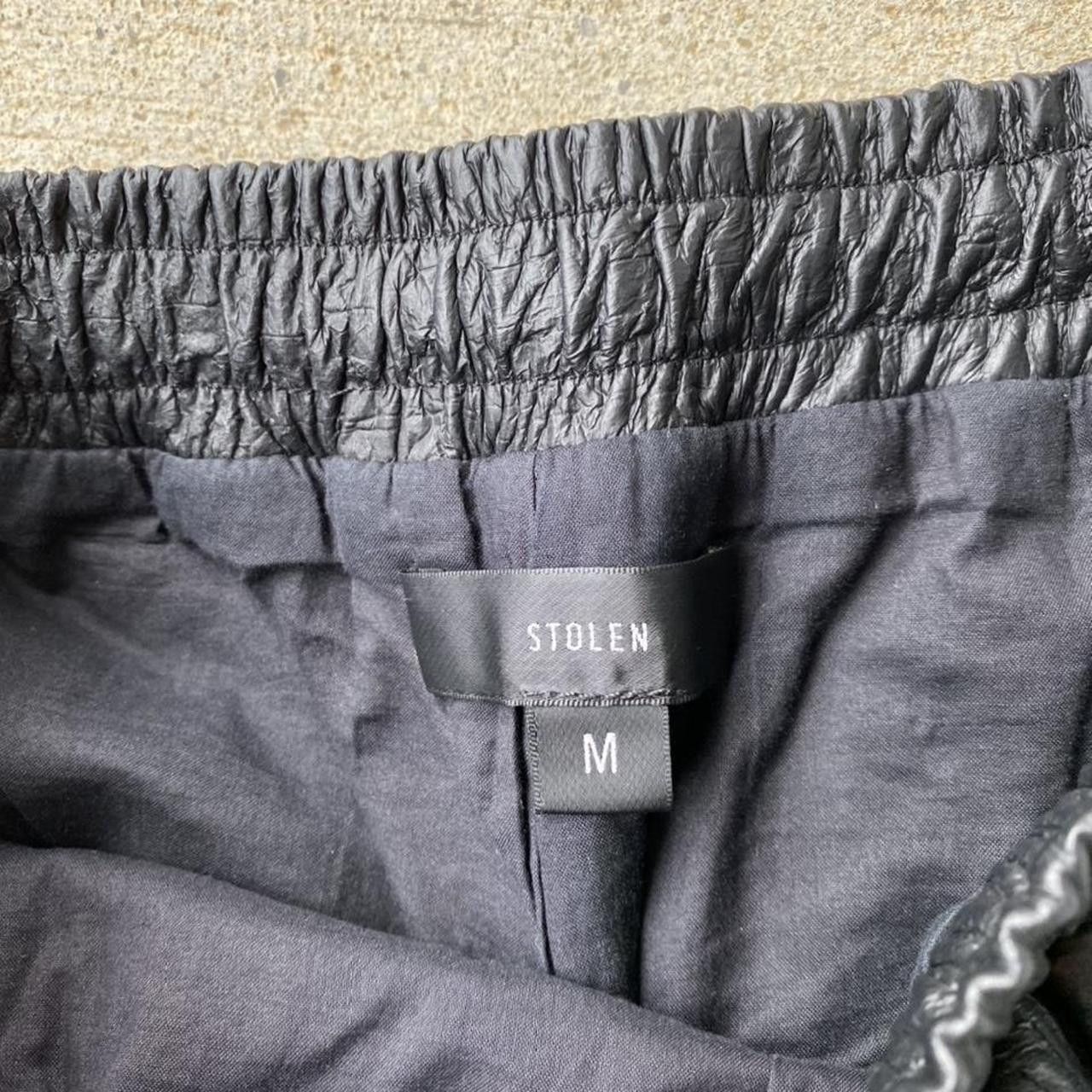 Stolen pods - not leather parka coat jacket hoodie shirt zip Size US 32 / EU 48 - 3 Thumbnail