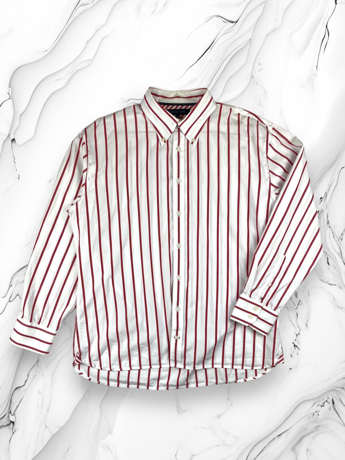 Tommy Hilfiger Mens Vintage Tommy Hilfiger Long Sleeve T Shirt Size XXL Size US XXL / EU 58 / 5 - 1 Thumbnail