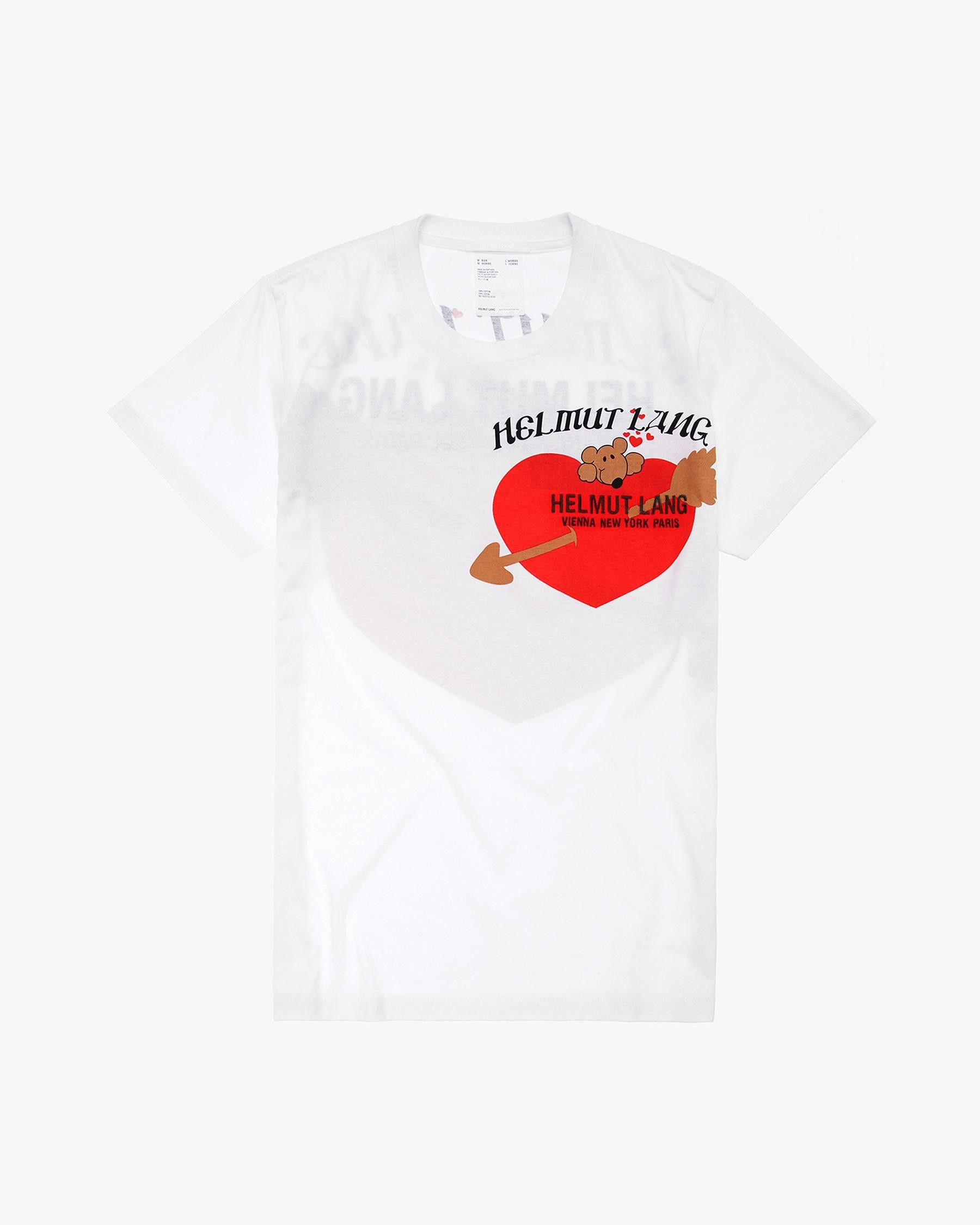 Helmut Lang teddy bear valentine t-shirt Size US XL / EU 56 / 4 - 6 Thumbnail