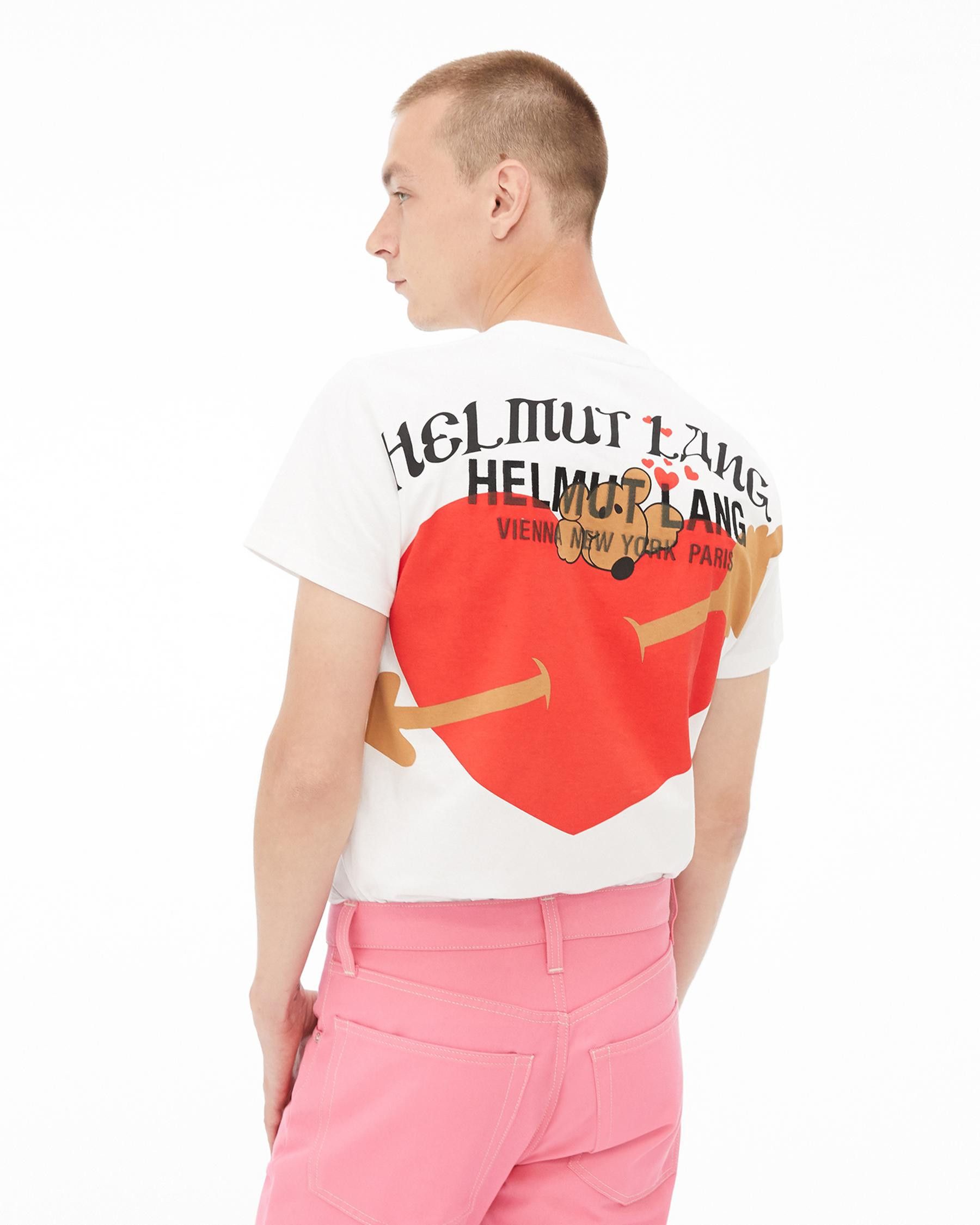 Helmut Lang teddy bear valentine t-shirt Size US XL / EU 56 / 4 - 5 Thumbnail