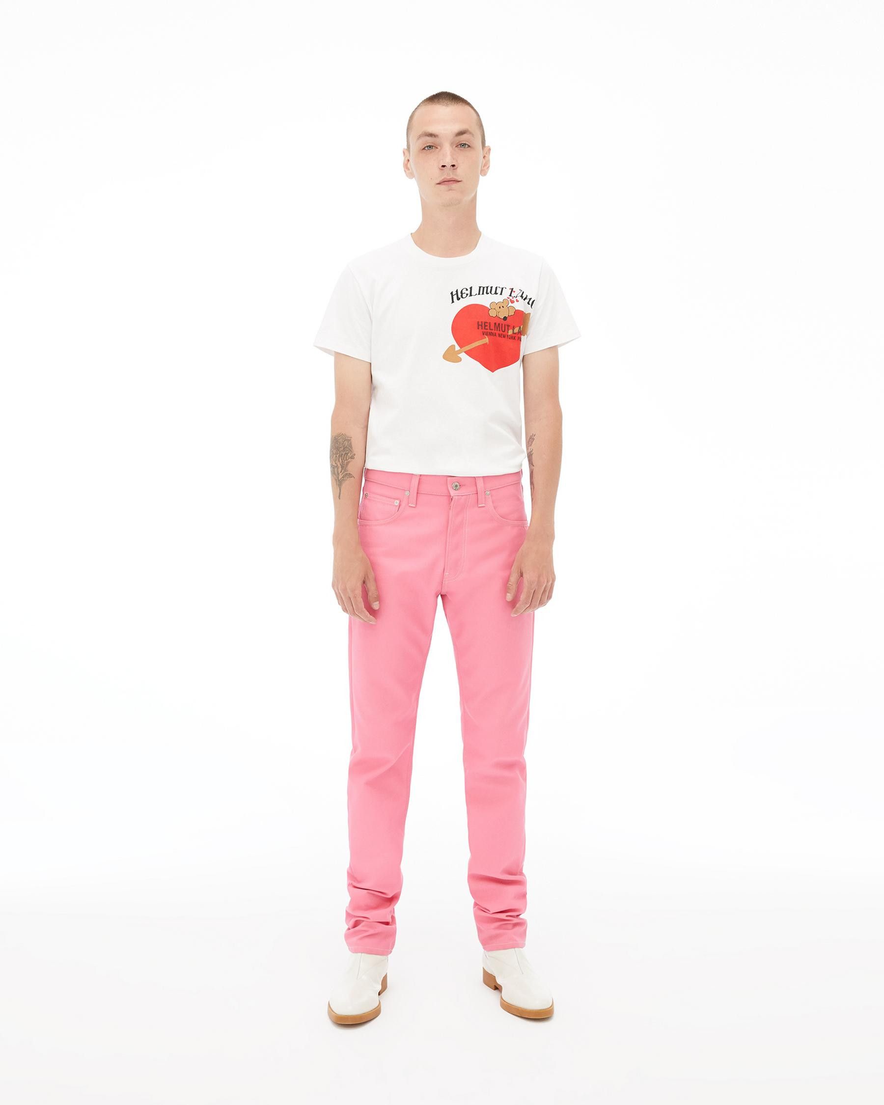 Helmut Lang teddy bear valentine t-shirt Size US XL / EU 56 / 4 - 2 Thumbnail