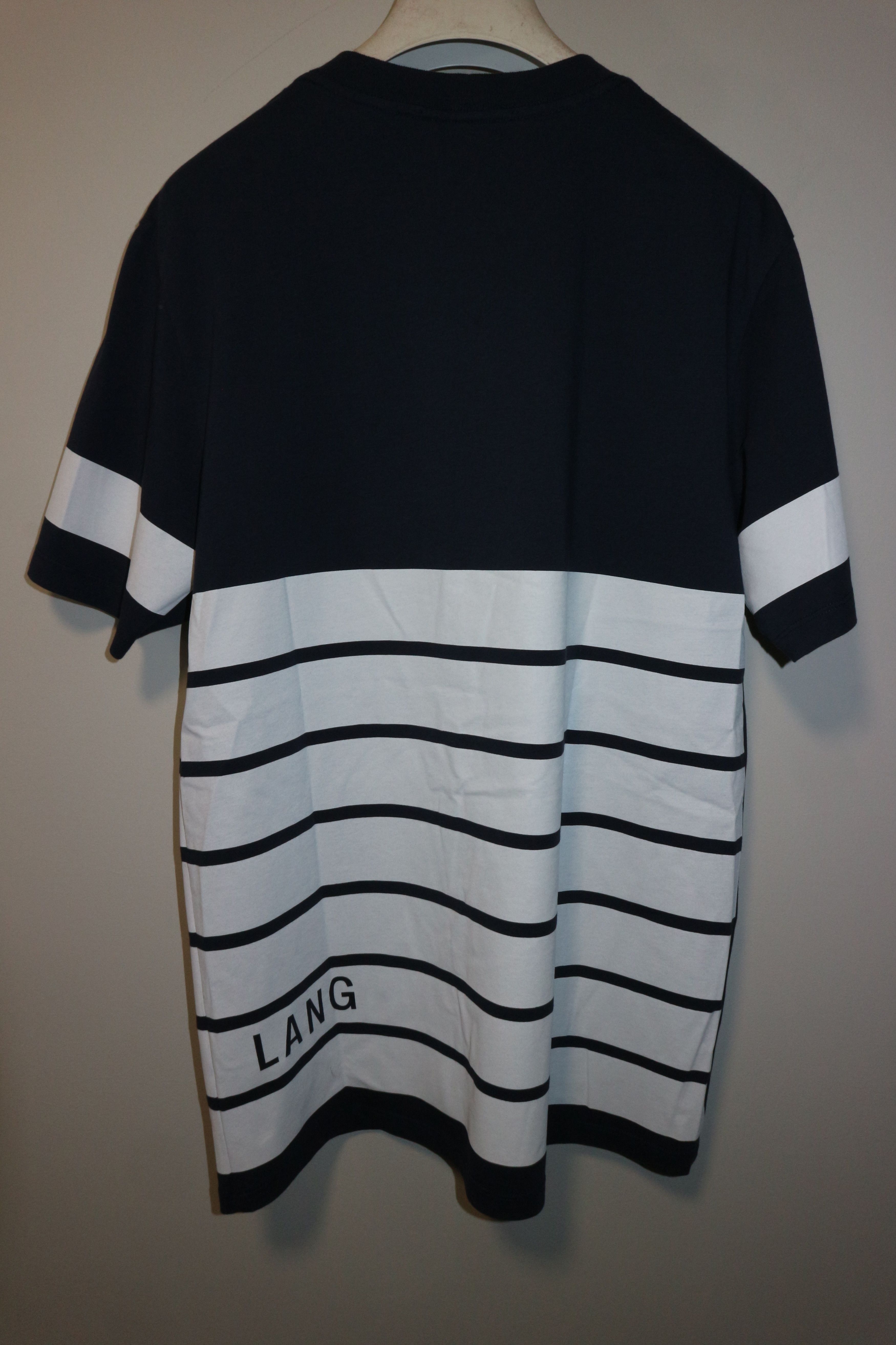 Helmut Lang logo stripes t-shirt Size US M / EU 48-50 / 2 - 6 Thumbnail