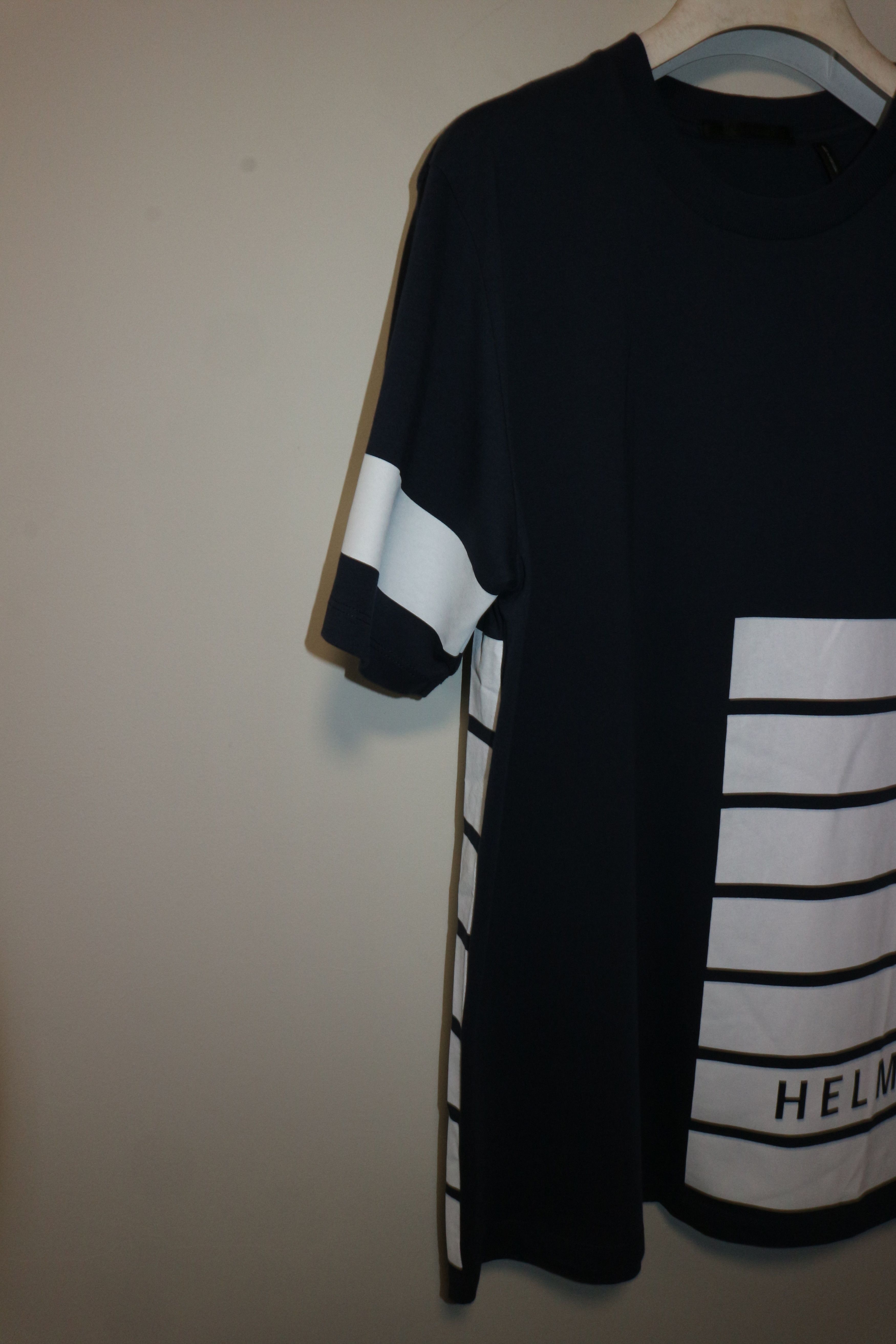 Helmut Lang logo stripes t-shirt Size US M / EU 48-50 / 2 - 5 Thumbnail
