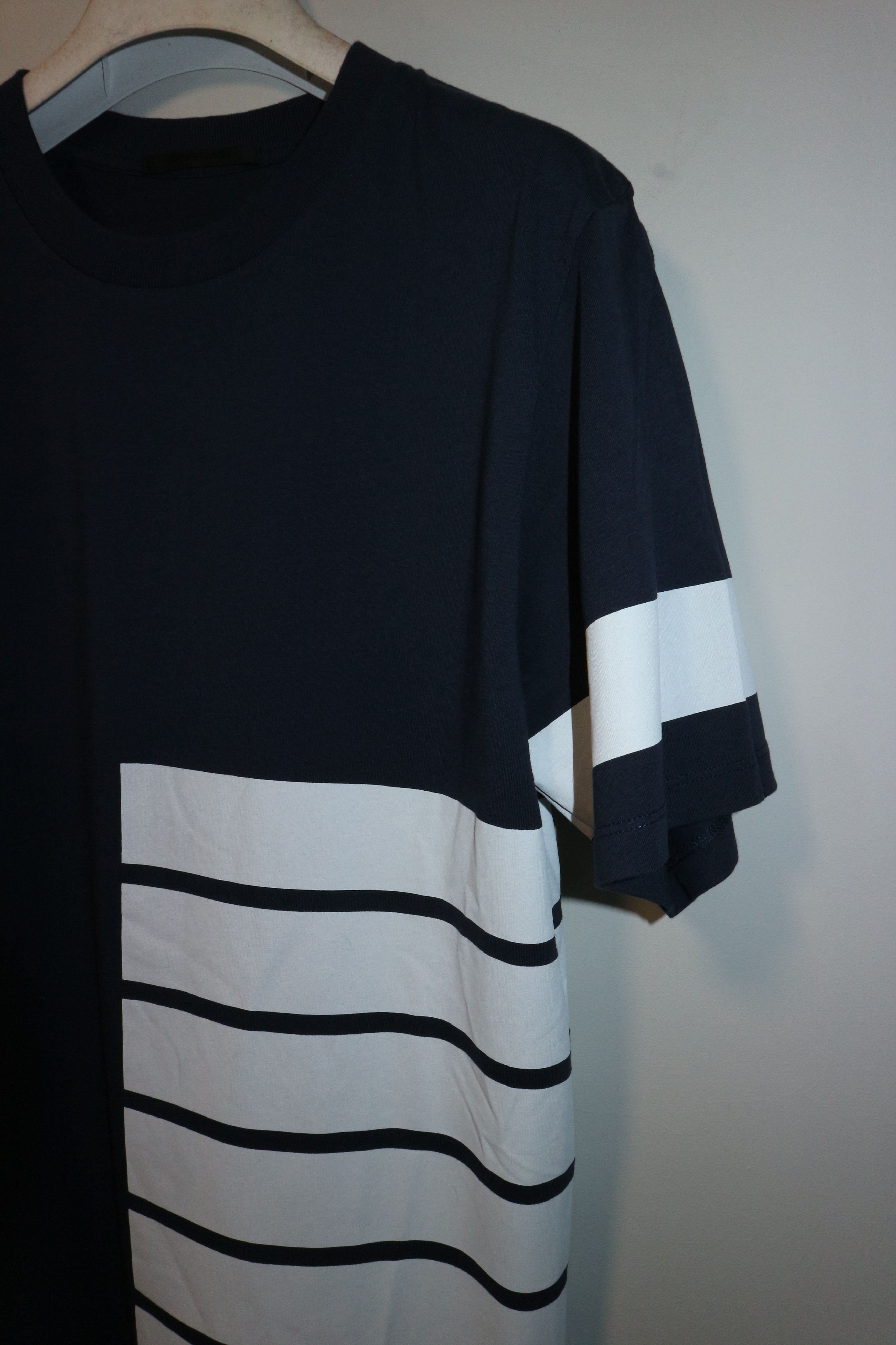 Helmut Lang logo stripes t-shirt Size US M / EU 48-50 / 2 - 2 Thumbnail