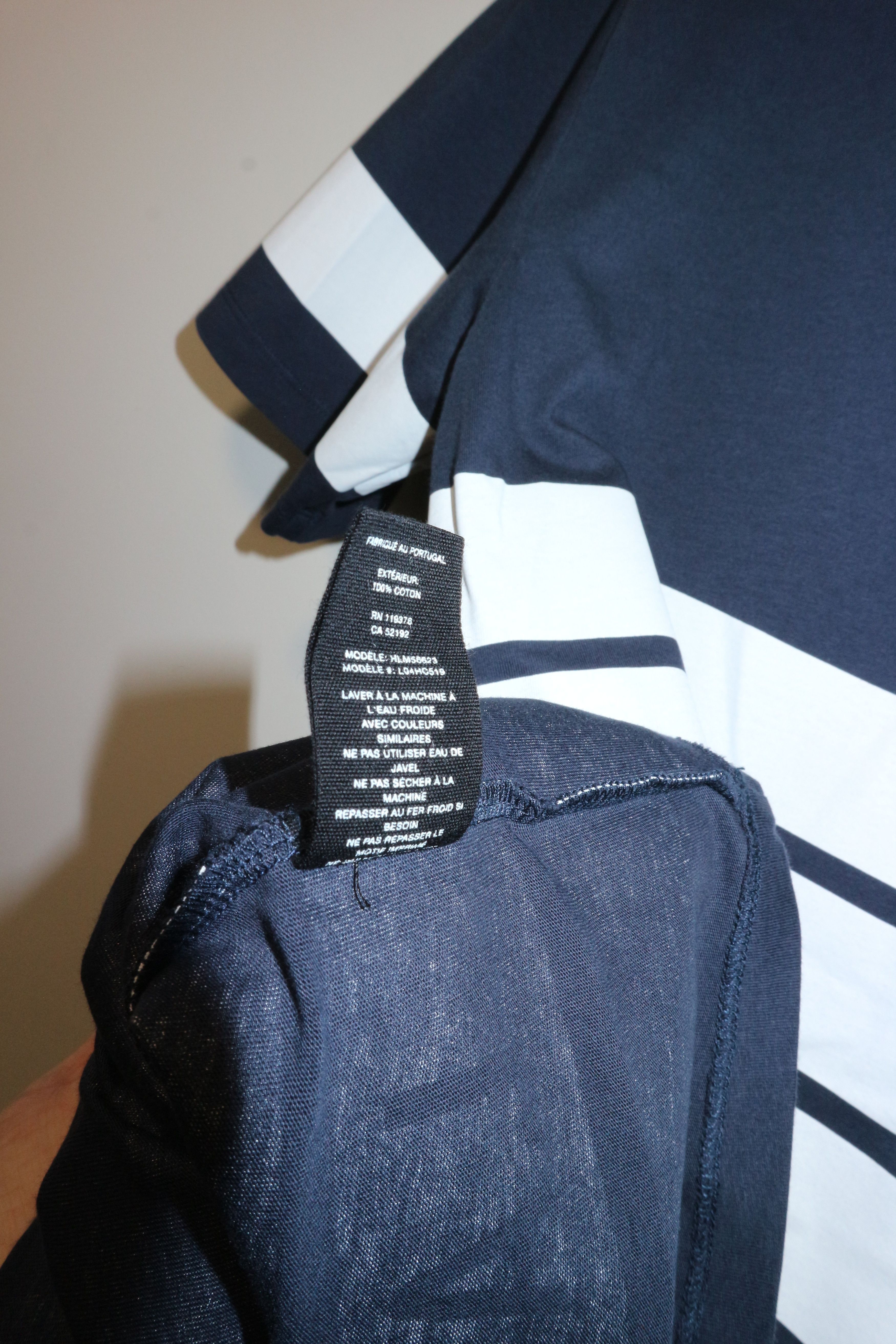 Helmut Lang logo stripes t-shirt Size US M / EU 48-50 / 2 - 8 Thumbnail