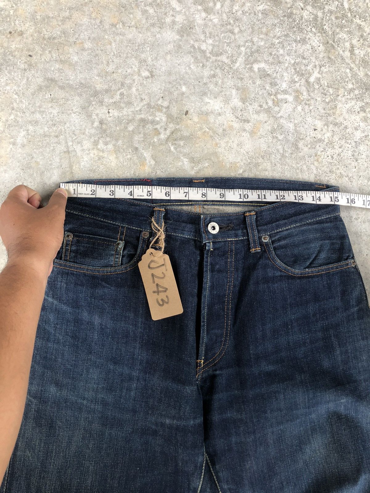 PPFM PPFM Selvedge Denim Distressed Denim Straight Cut Size US 30 / EU 46 - 18 Thumbnail