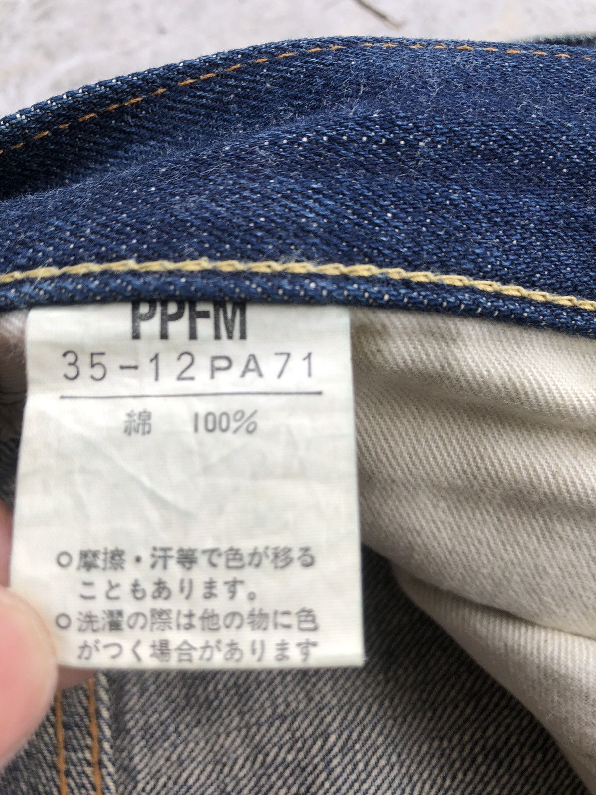 PPFM PPFM Selvedge Denim Distressed Denim Straight Cut Size US 30 / EU 46 - 13 Thumbnail