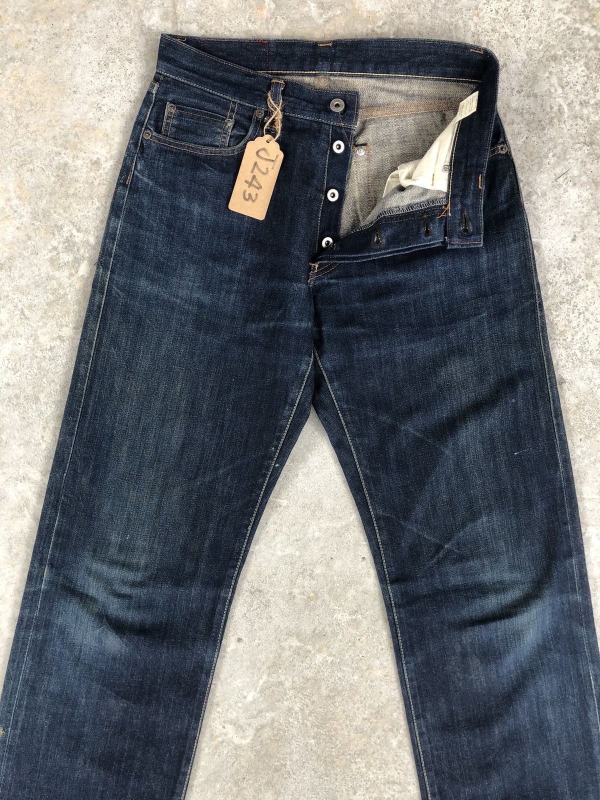 PPFM PPFM Selvedge Denim Distressed Denim Straight Cut Size US 30 / EU 46 - 3 Thumbnail
