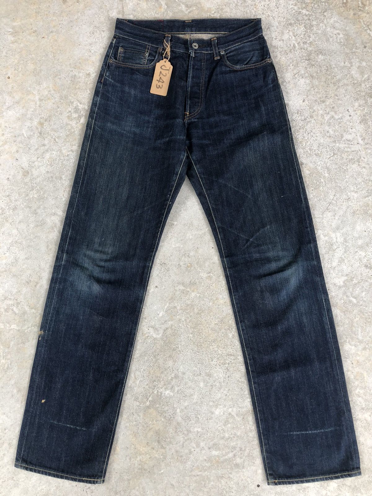 PPFM Selvedge Denim Distressed Denim Straight Cut