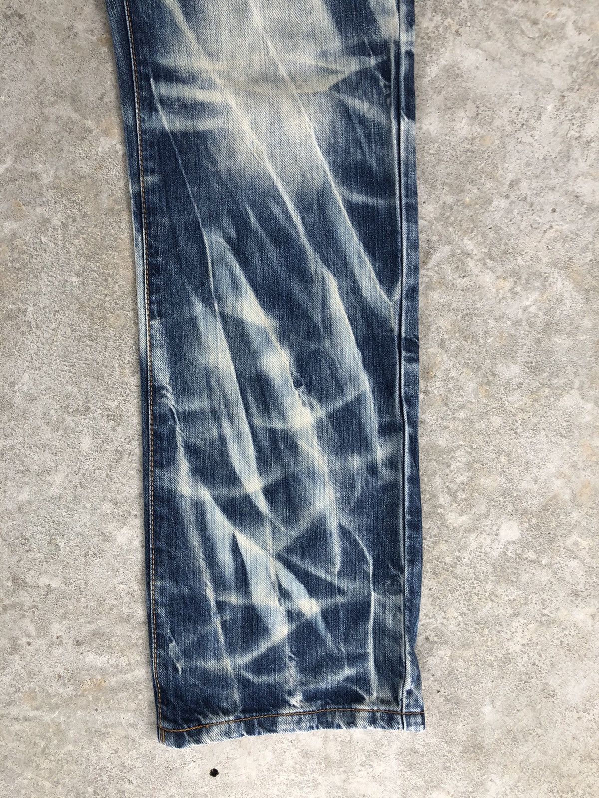 Japanese Brand Japanese Oniarai Embroidered Jeans Acid Wash Distressed Size US 33 - 7 Thumbnail